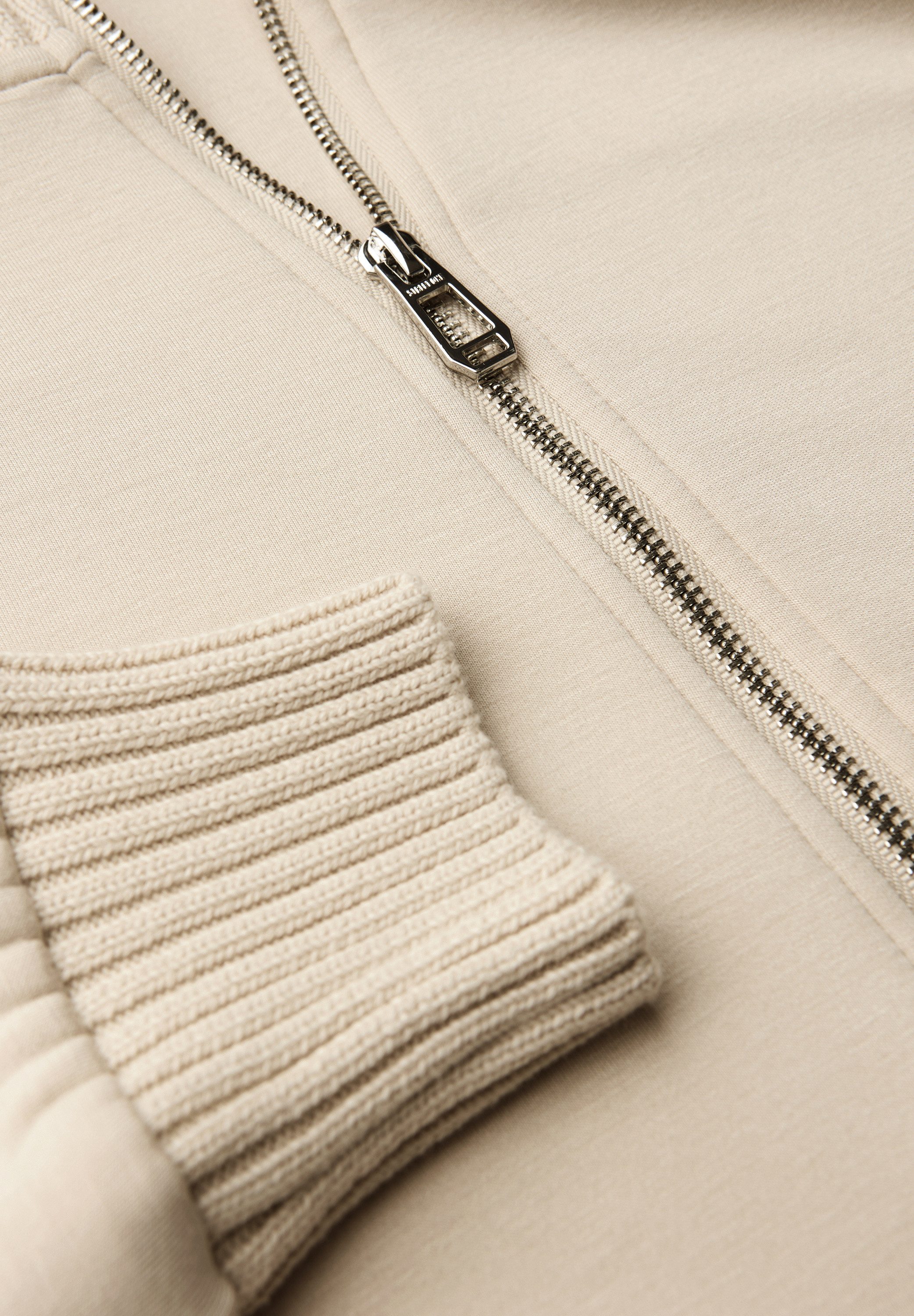 STREET ONE Jackenblazer Sweatjacke mit Strickdetails günstig online kaufen