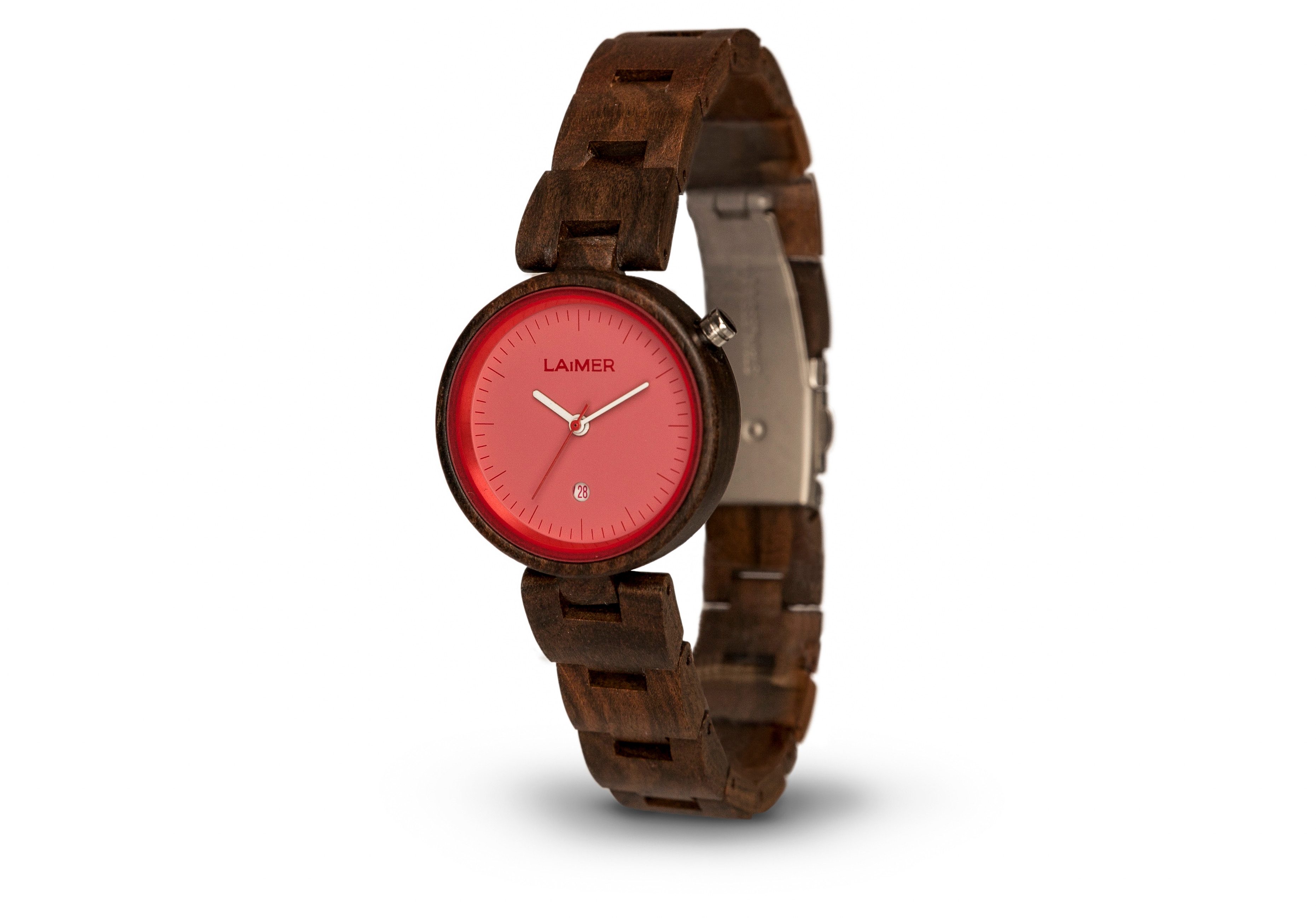 LAiMER Quarzuhr Damen Armbanduhr Nicky Pink Sandelholz 0054