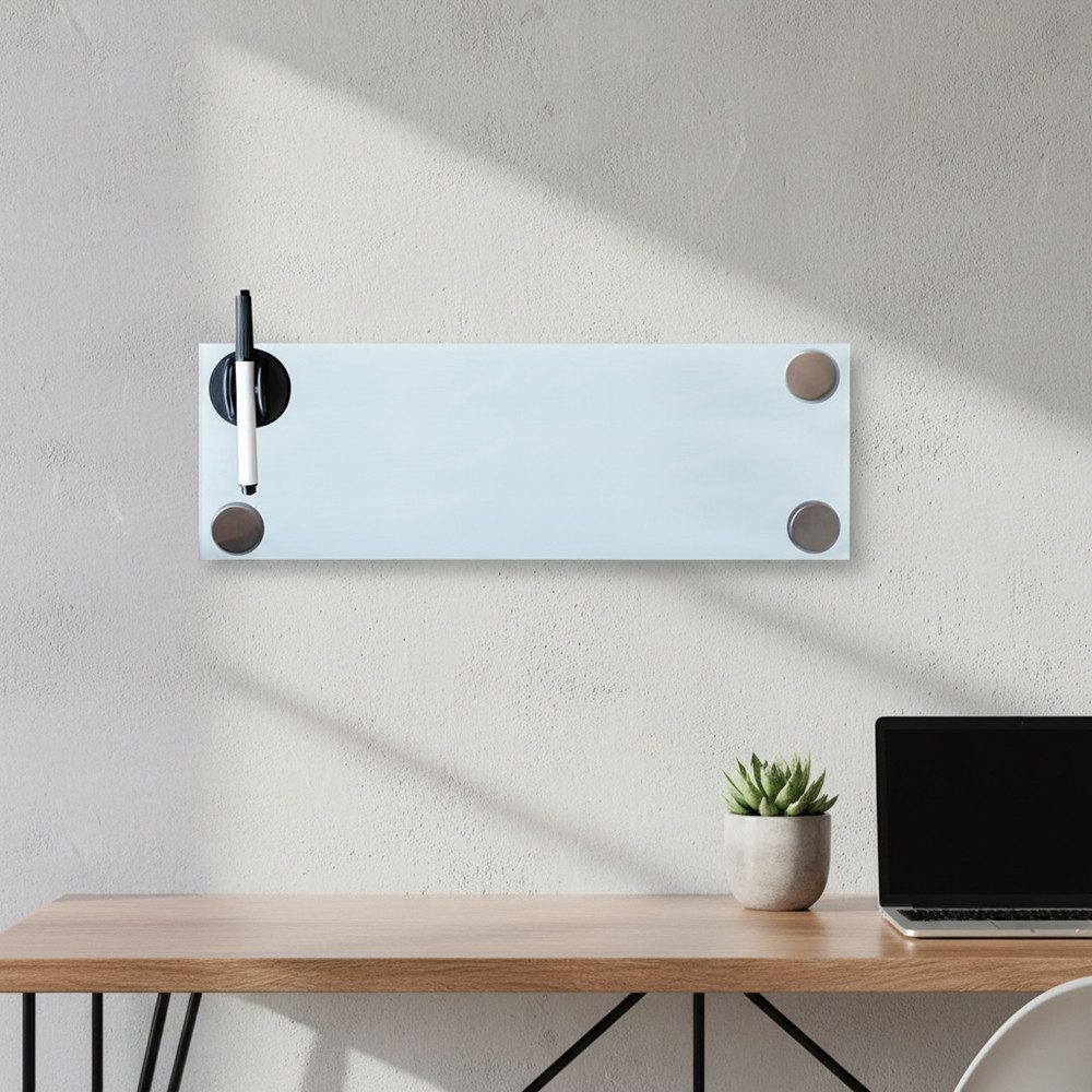 Mucola Magnettafel Glasmagnettafel Weiß Memoboard Wandtafel Magnettafel Whiteboard, (Stück, 1-tlg., 1 Tafel), Sicherheitsglas
