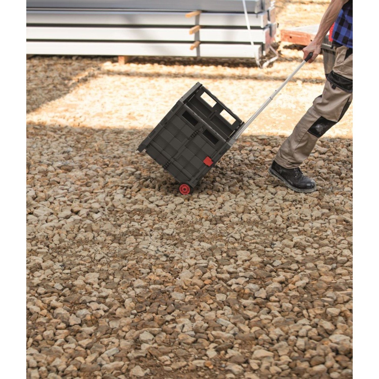 Kistenberg Transport Trolley KCT4040, Collapsible Transport Trolley on Wheels Box