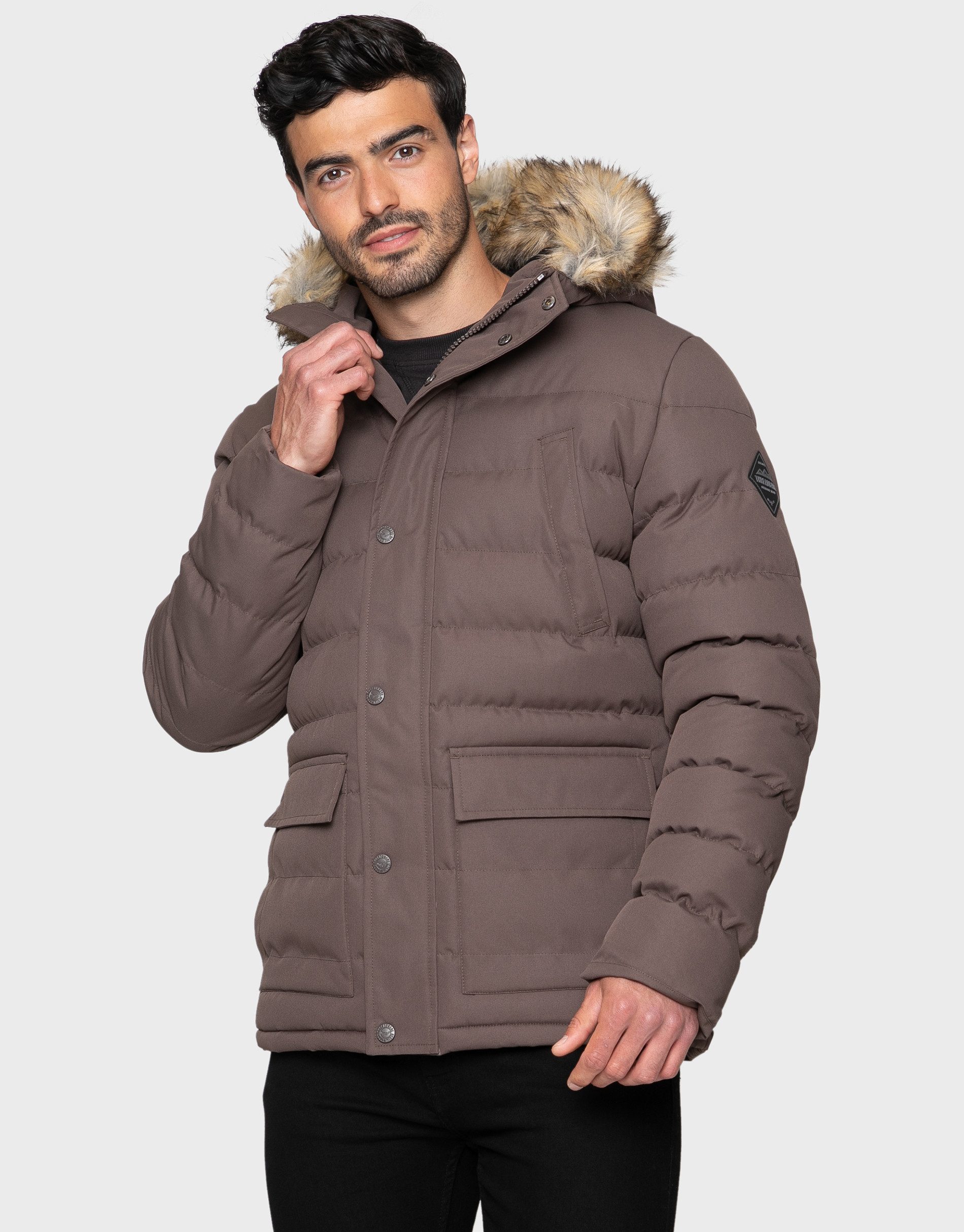 Threadbare Steppjacke Carrow (1-St) mit Kunstfellkapuze