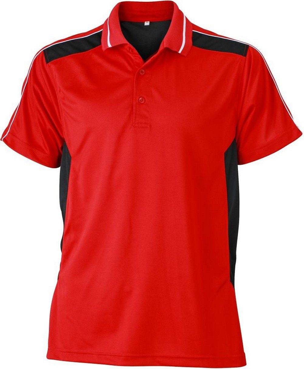 Piqué Poloshirt Nicholson rot Herren Polo JN Workwear James 828 &
