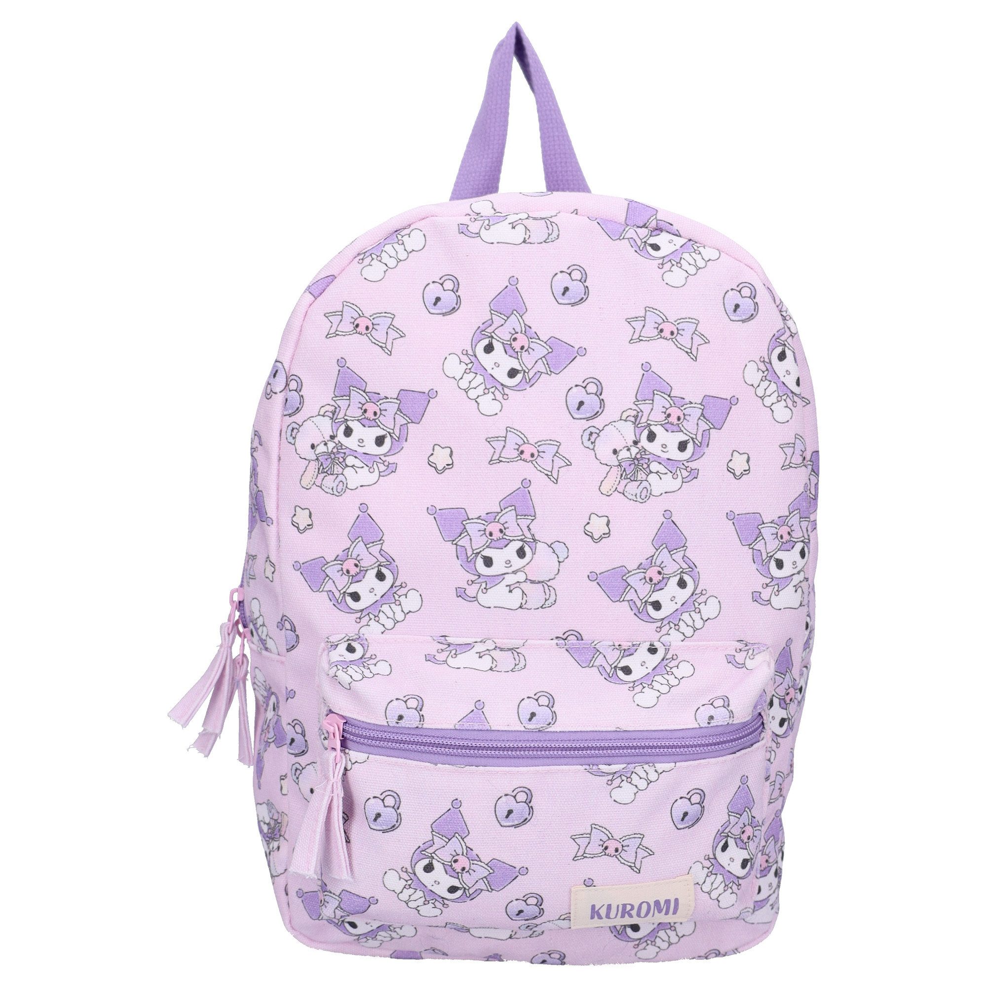 SANRIO Kinderrucksack Kuromi Kinder Tasche Rucksack Schule Kindergarten Freizeitrucksack