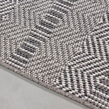 Outdoorteppich Teppich für den Flur oder Küche Boho-Design, Stilvoll Günstig, Läufer, Höhe: 7 mm