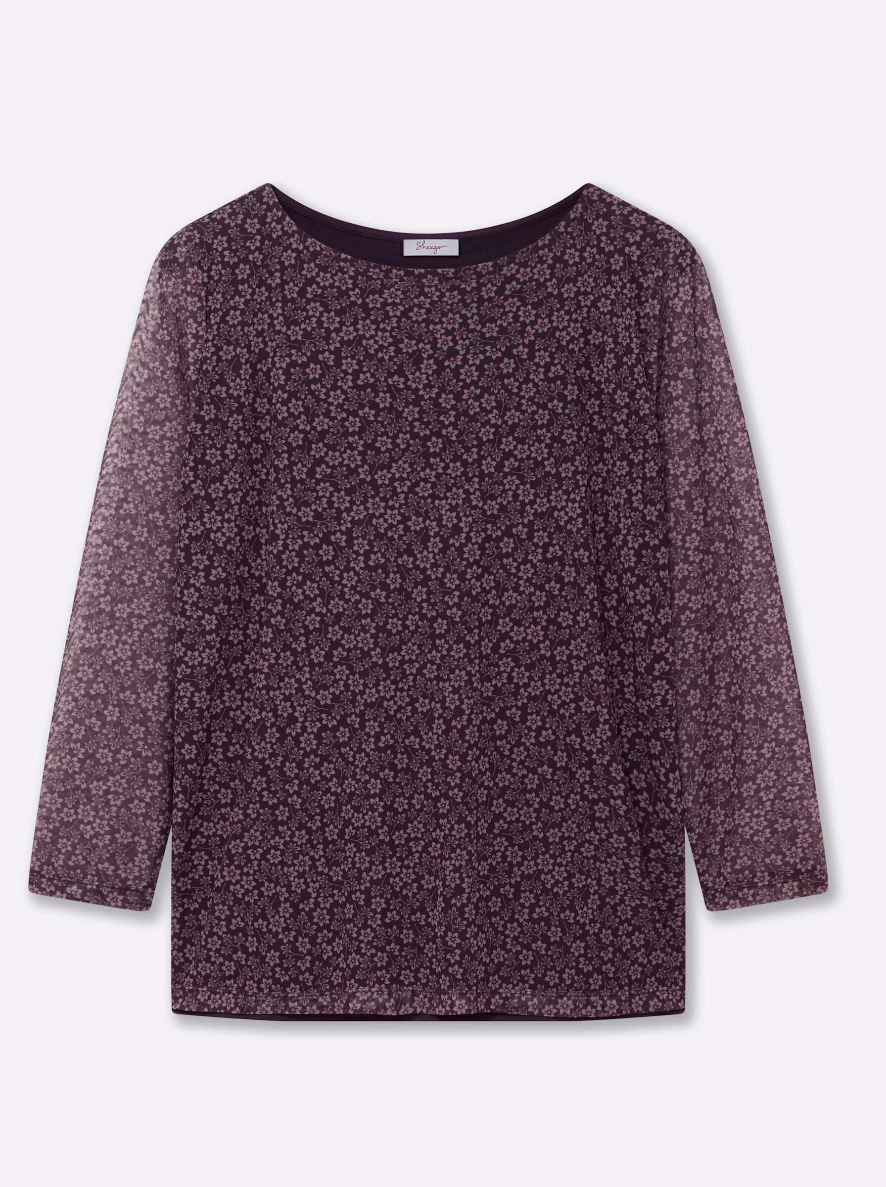 T-Shirt Mesh-Shirt Langarm