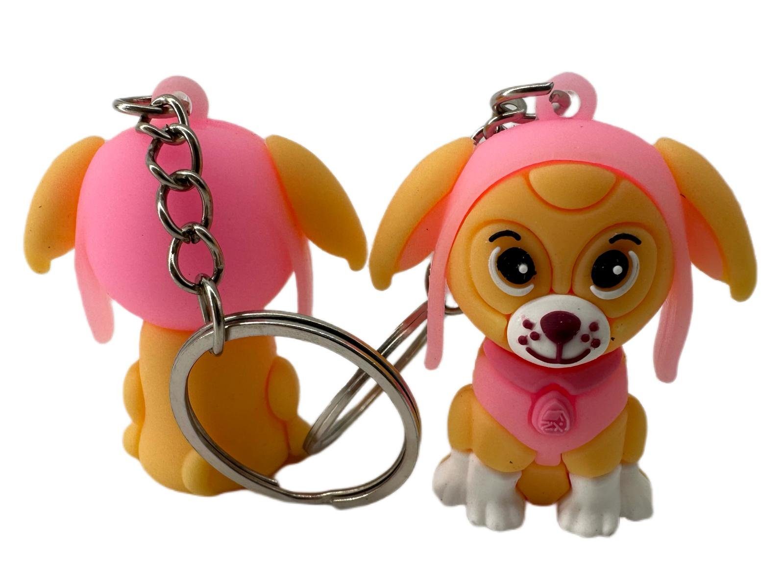 Patrol Schlüsselanhänger Haustierschlüsselanhänger Geschenk Hund Schlüsselanhänger Mini soma Paw rosa, Frau Kinder Schlüsselanhänger Skye Herren