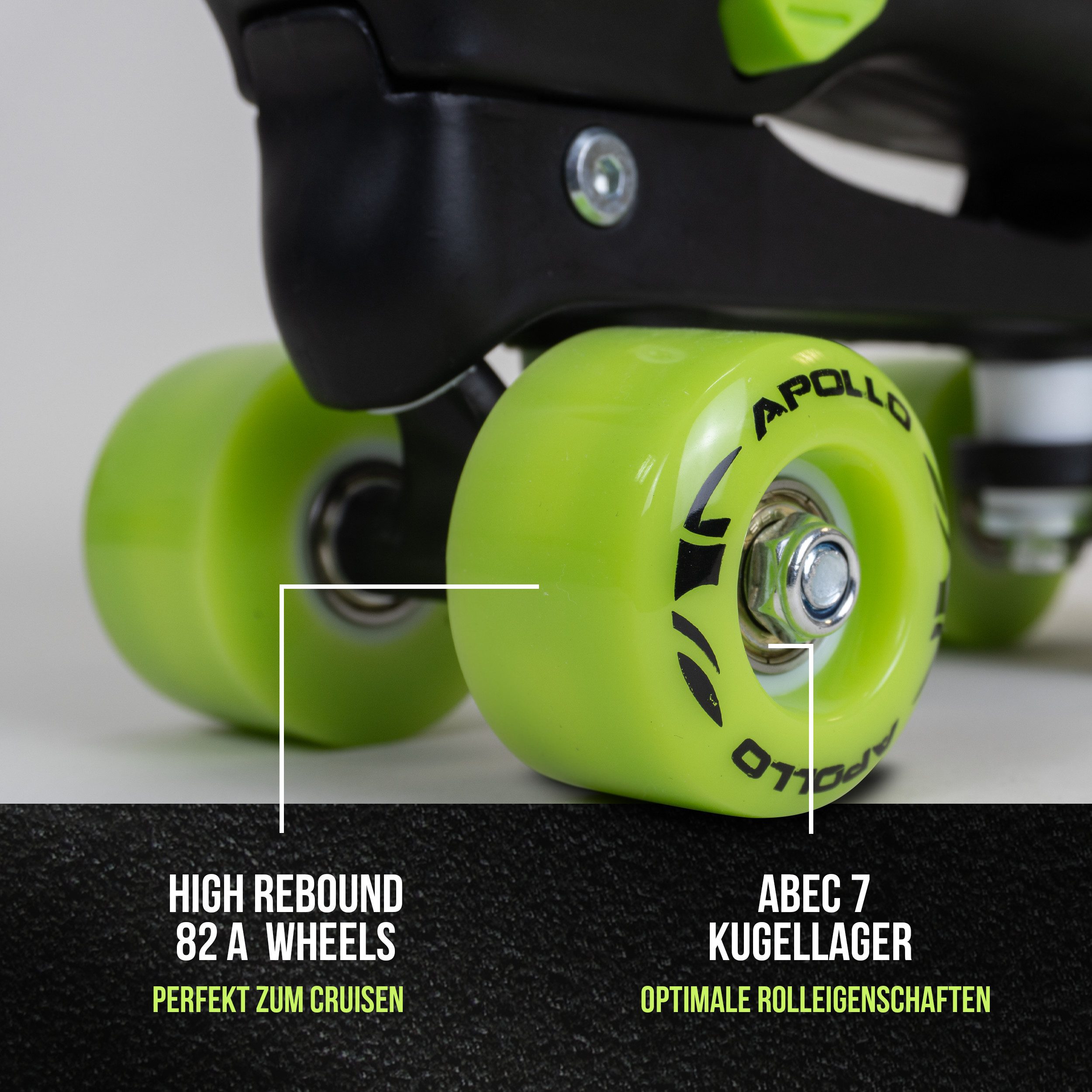 Apollo Rollschuhe Verstellbare Rollschuhe Champion Adjustable Kinder, LED Roller Skates, mitwachsende Skates mit Schnell-Verschlusssystem