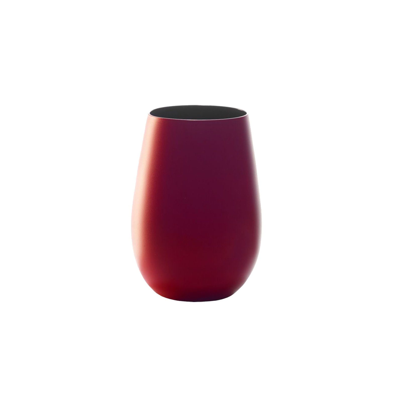 Glas Stölzle Elements Rot-Schwarz Glas 6er 465 ml Set, Becher