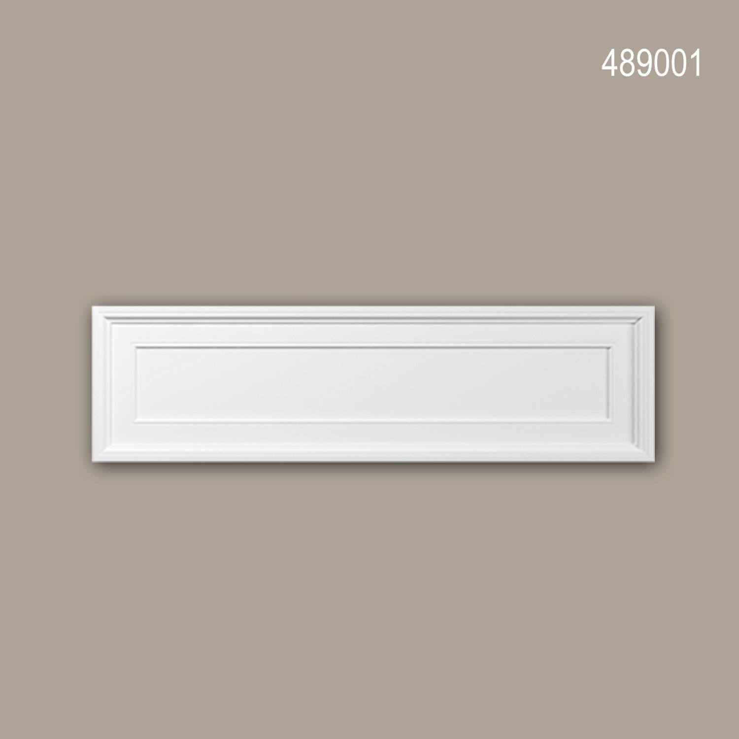 Profhome Wanddekoobjekt 489001 (Pediment, 1 St., Fensterumrandung, Außenstuck, Zierelement, Fassadenelement), weiß, vorgrundiert, für Fassadendekoration, Stil: Neo-Empire