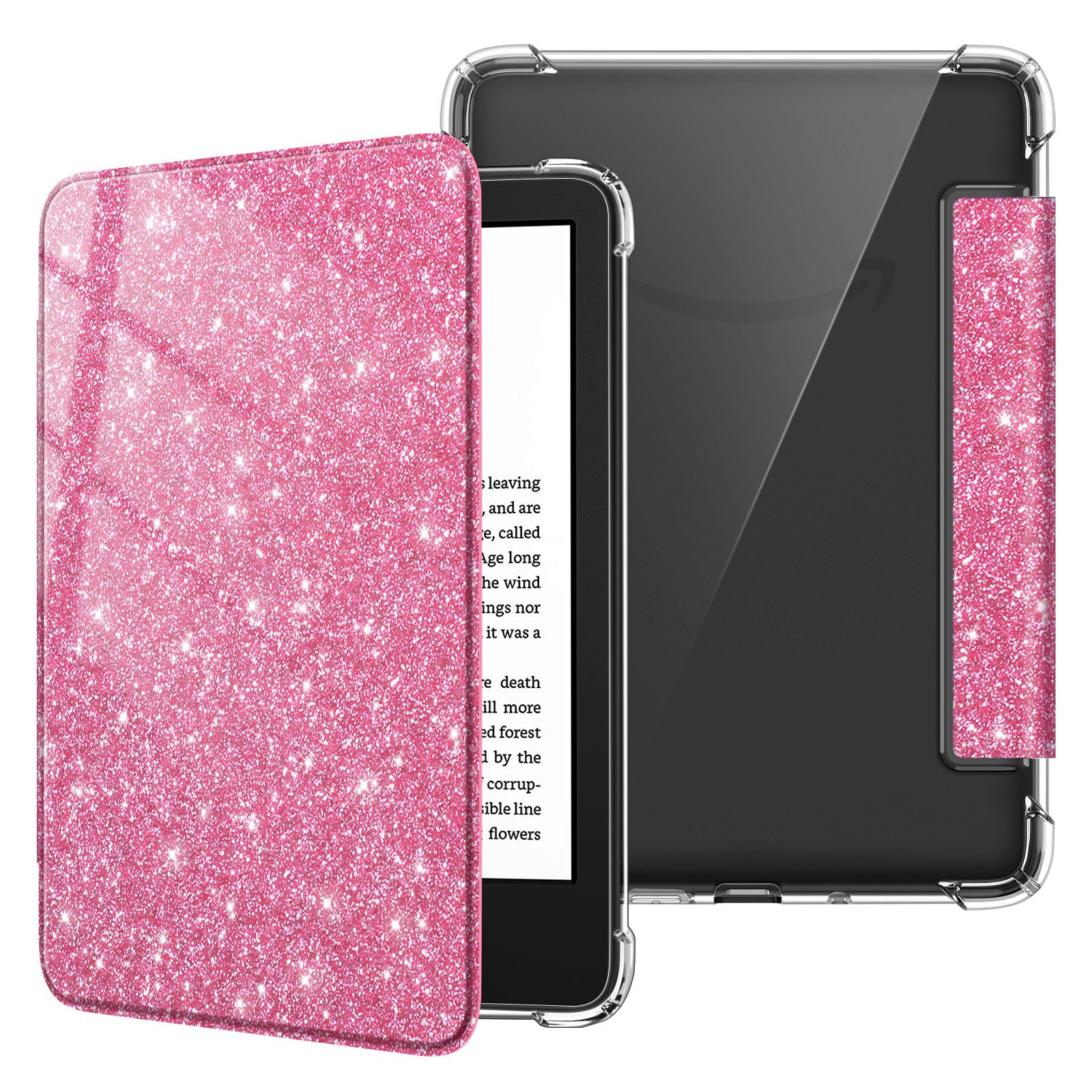Fintie E-Reader-Hülle für 6" Kindle (11. Generation)–2024/2022, Clear Weich TPU Schutzhülle, mit Auto Sleep/Wake für 6 Zoll Kindle Basic 2024