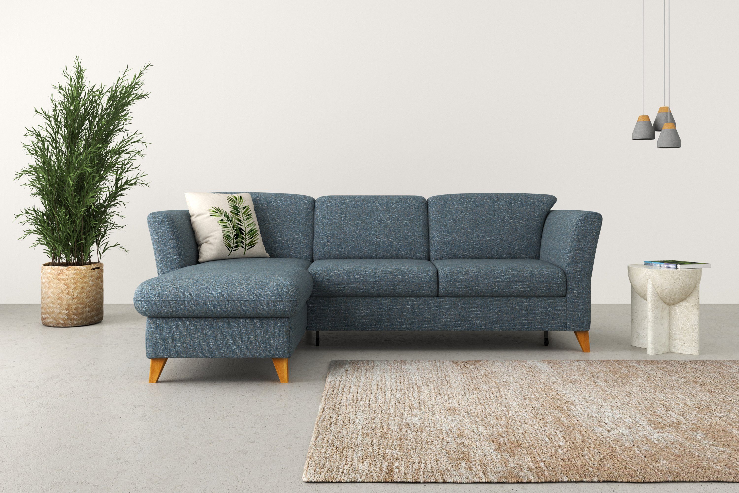 Home affaire Ecksofa Trelleborg L-Form, Federkern-Polsterung, günstig online kaufen