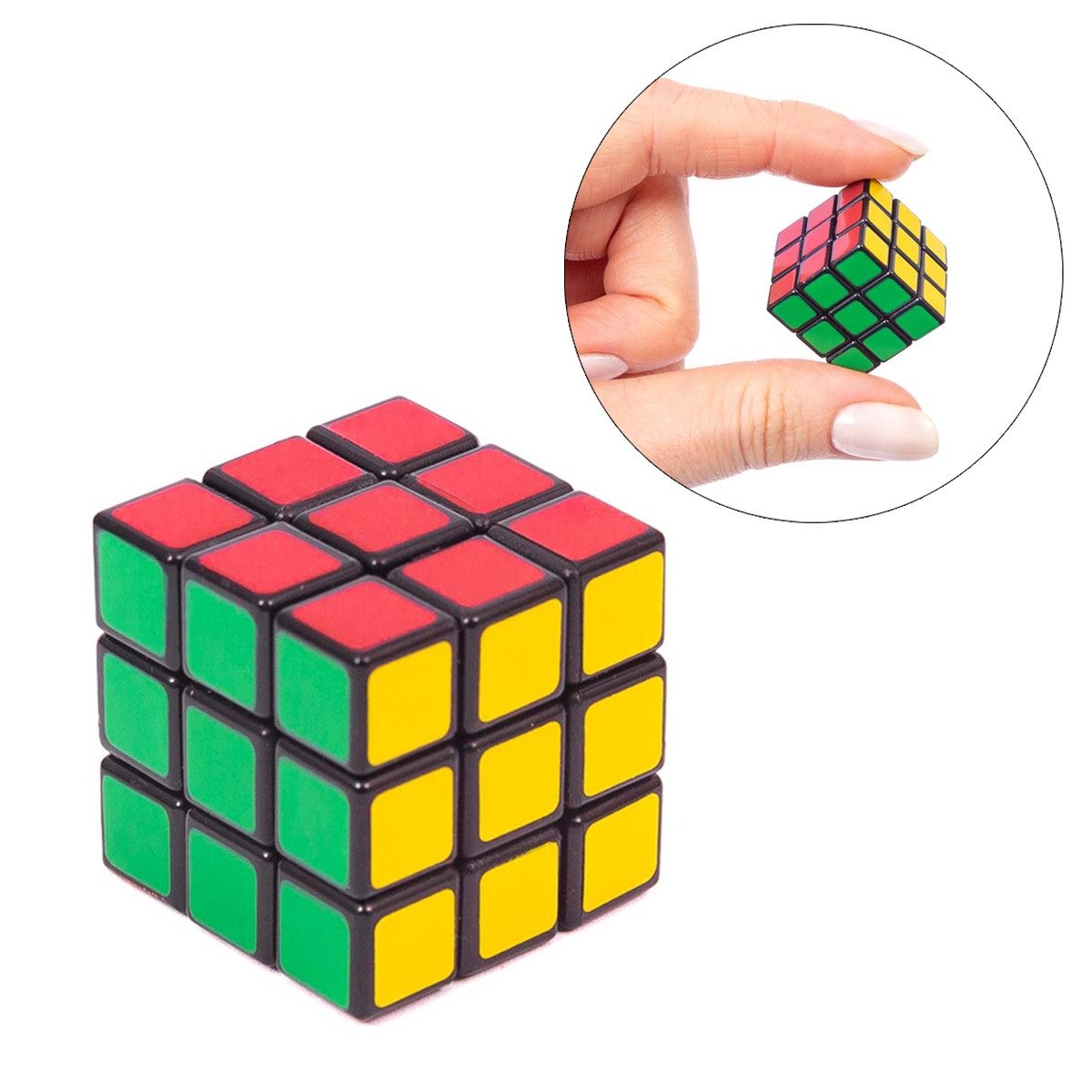 Invento Spiel Geschicklichkeitsspiel World's Smallest Rubik's 1,9x1,9x1,9cm