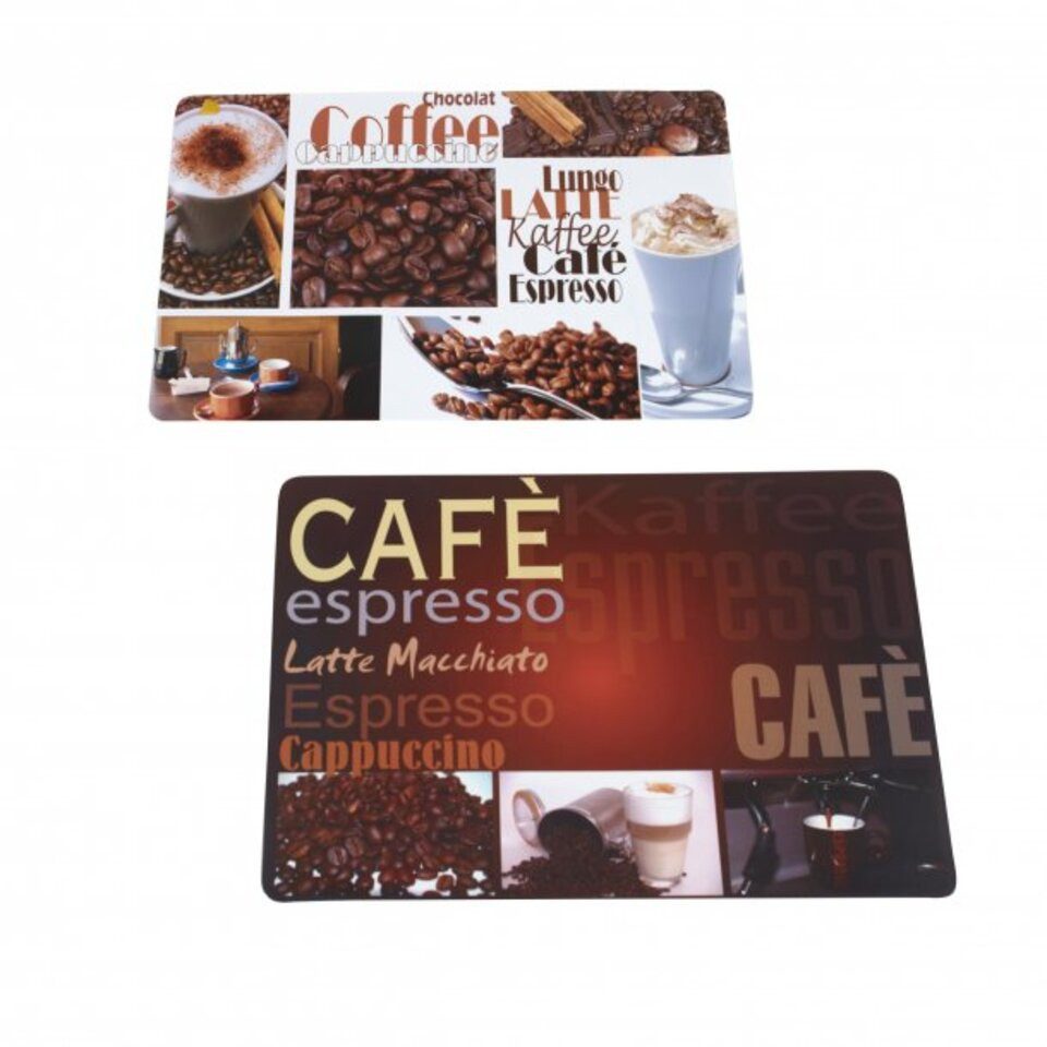 axentia Platzset Platzmatte Kaffeevielfalt,43x28 cm,sort., (1-St) günstig online kaufen