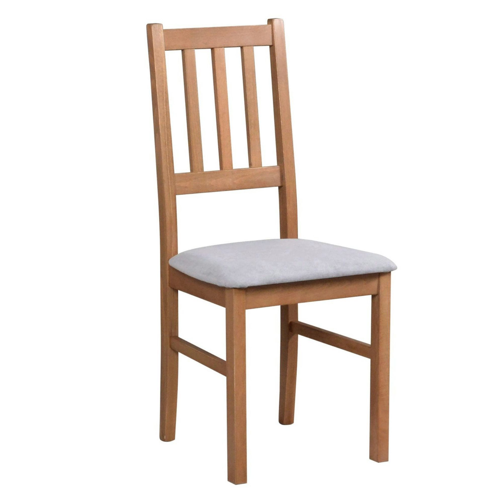 MOEBLO Stuhl BESO 04 (Polsterstühle, Holzstühle, Esszimmerstühle, Polsterstuhl aus Buchenholz für Esszimmer, Holzstuhl mit gepolstertem Sitz, 6 St), (BxHxT): 43 – Bild 2 von 5