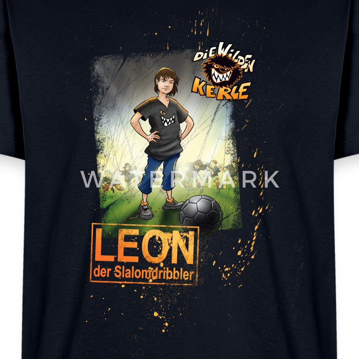 Spreadshirt T-Shirt Die Wilden Kerle Leon Männer Premium T-Shirt (1-tlg)