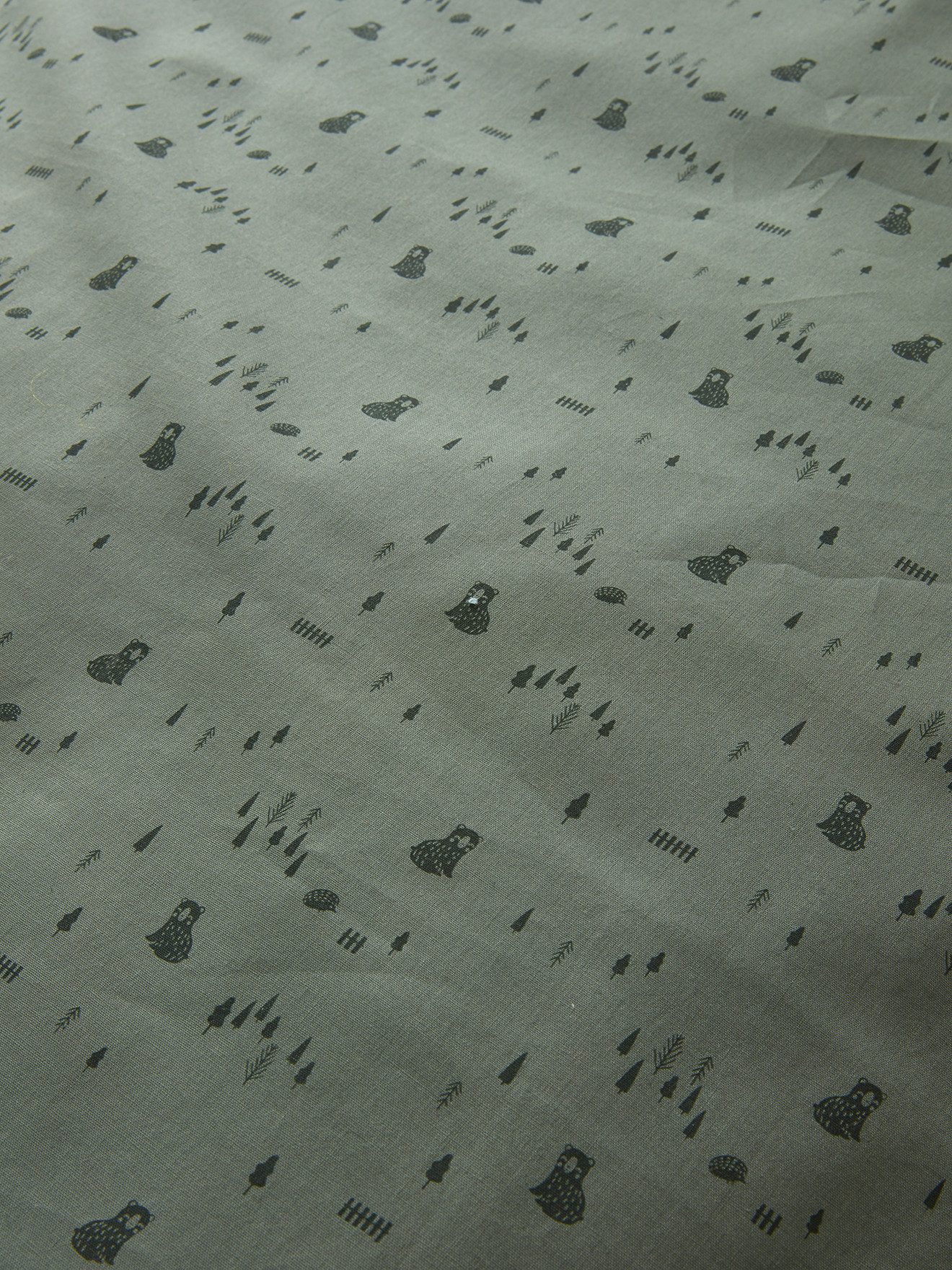 vertbaudet Bettbezug Baby Bettbezug ohne Kissenbezug GRÜNER WALD, Bär günstig online kaufen