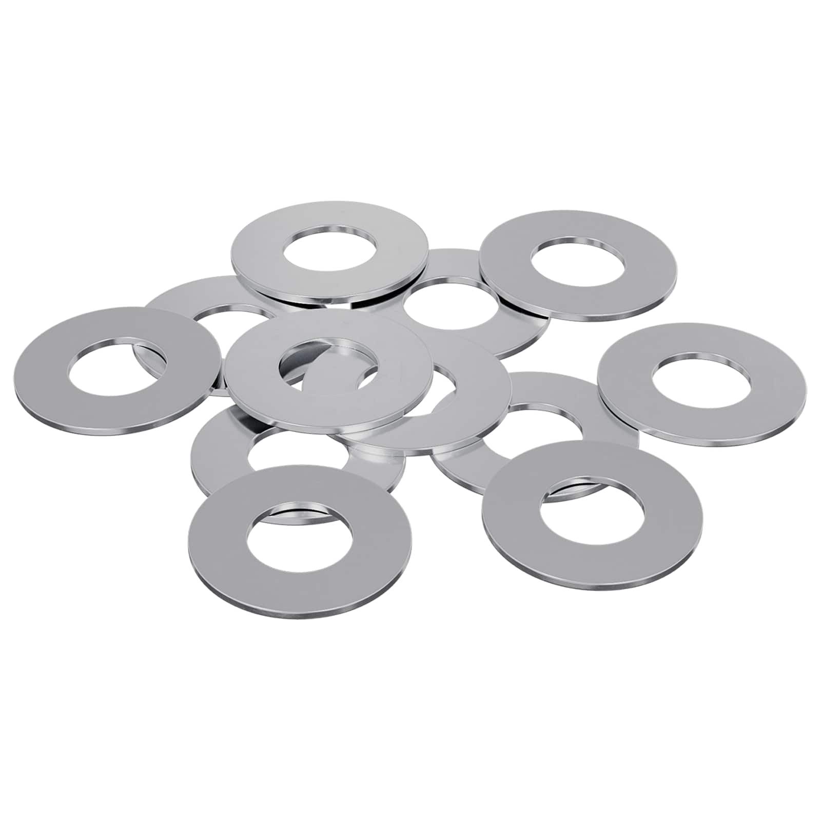 vidaXL Unterlegscheibe, Unterlegscheiben 12 pcs Silber 16 x 16 x 1,5 cm Eisen