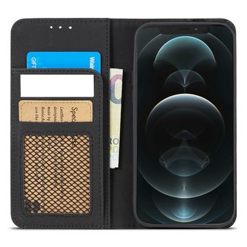 FITSU Handyhülle Flipcase Hülle für iPhone 12 Pro Max Handytasche 6,7 Zoll, Case für iPhone 12 Pro Max Handyhülle, Handytasche mit Kartenfächern