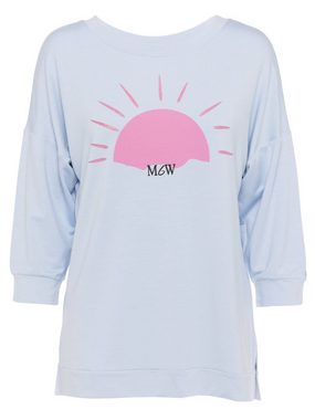 MONACO blue WEEKEND Sweatshirt 3/4-Arm-Shirt figurumspielend mit Ice Cream-Motiv mit Ice Cream Motiv