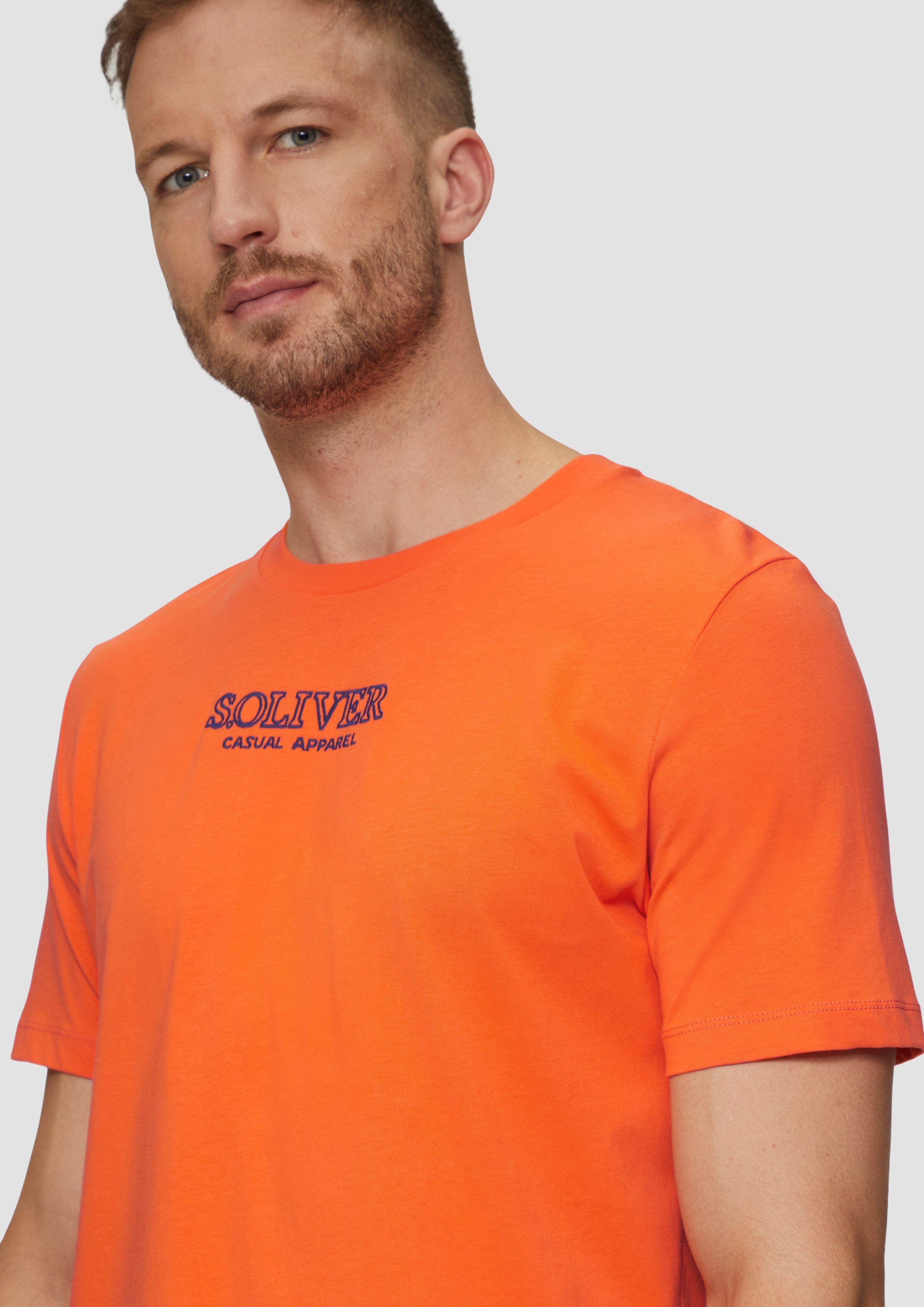 s.Oliver Kurzarmshirt T-Shirt mit Logo-Motiven aus günstig online kaufen