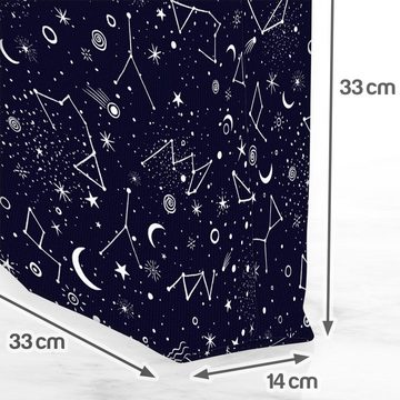 VOID Henkeltasche (1-tlg), Sterne Konstellation Sternzeichen Universum Sonne Sternkreiszeichen T