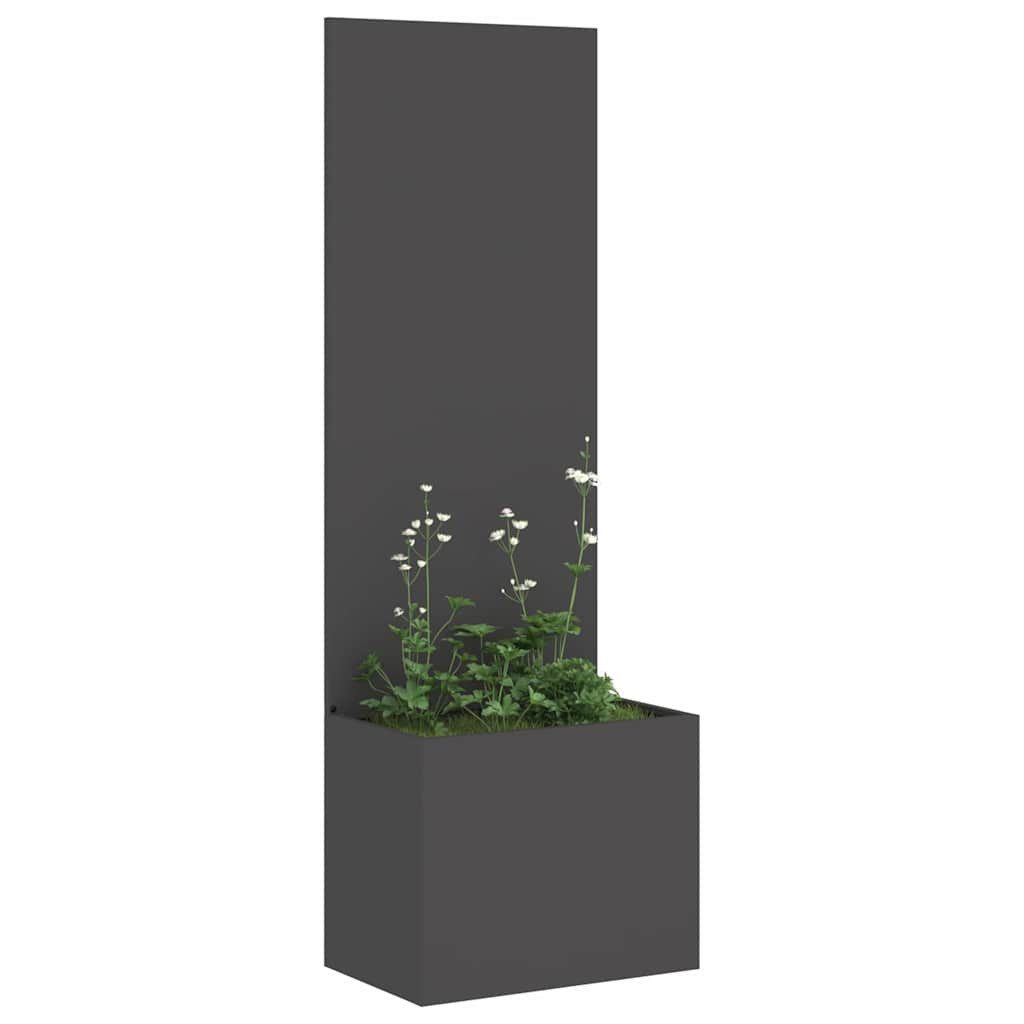 vidaXL Wandbild Garten Sichtschutz-Leinwand Schwarz 50 x 32 x 150 cm, (1 St)