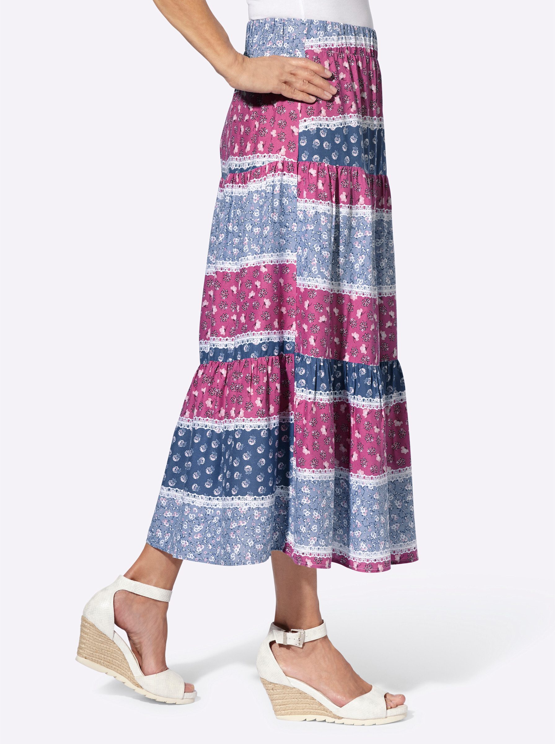 Sieh an! A-Linien-Rock Stufenrock günstig online kaufen