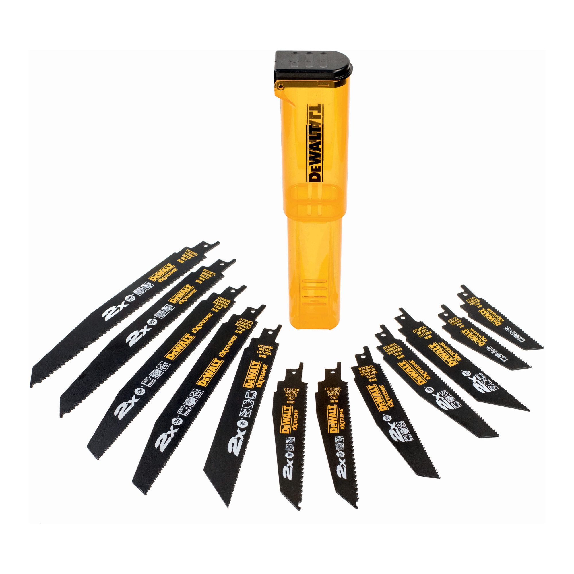 DeWalt Sägeblatt DEWALT Säbelsägeblatt-Set 12-tlg. DT2441L-QZ