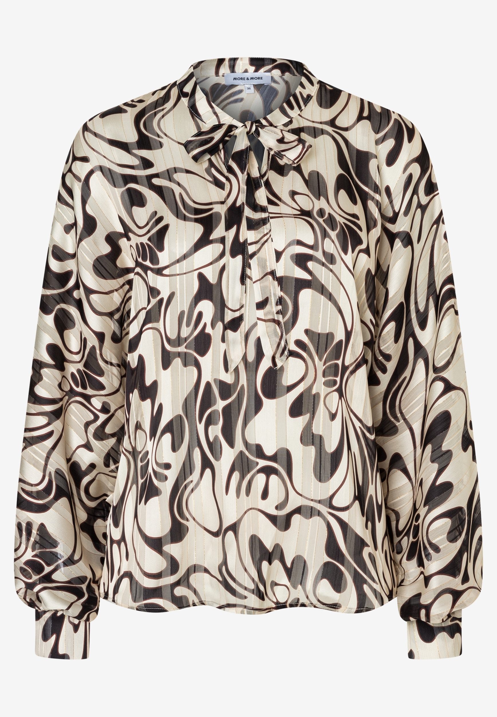 Hemdbluse Chiffon Print Blouse 3790
