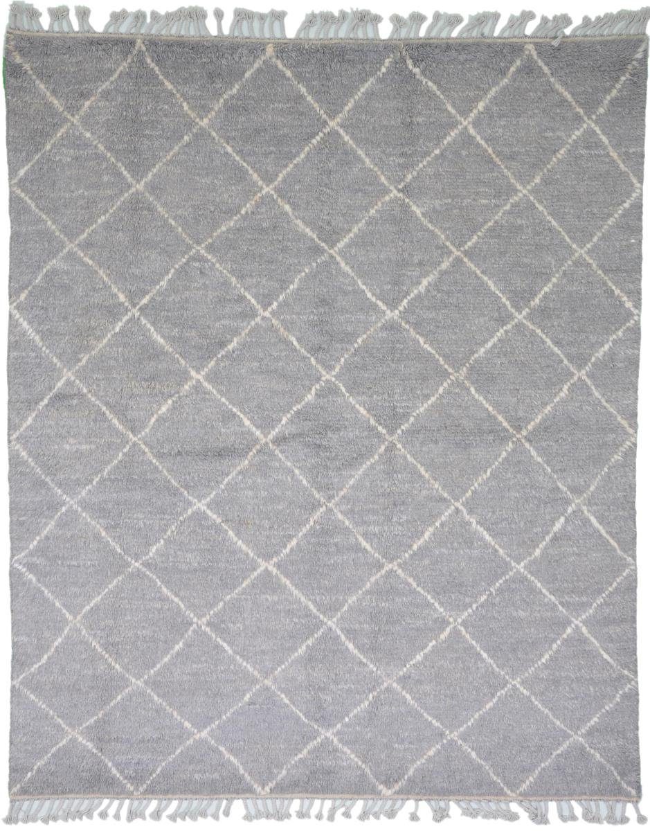 Orientteppich Berber Maroccan Design 206x244 Handgeknüpfter Moderner Orientteppich, Nain Trading, rechteckig, Höhe: 25 mm | Hochflor-Teppiche