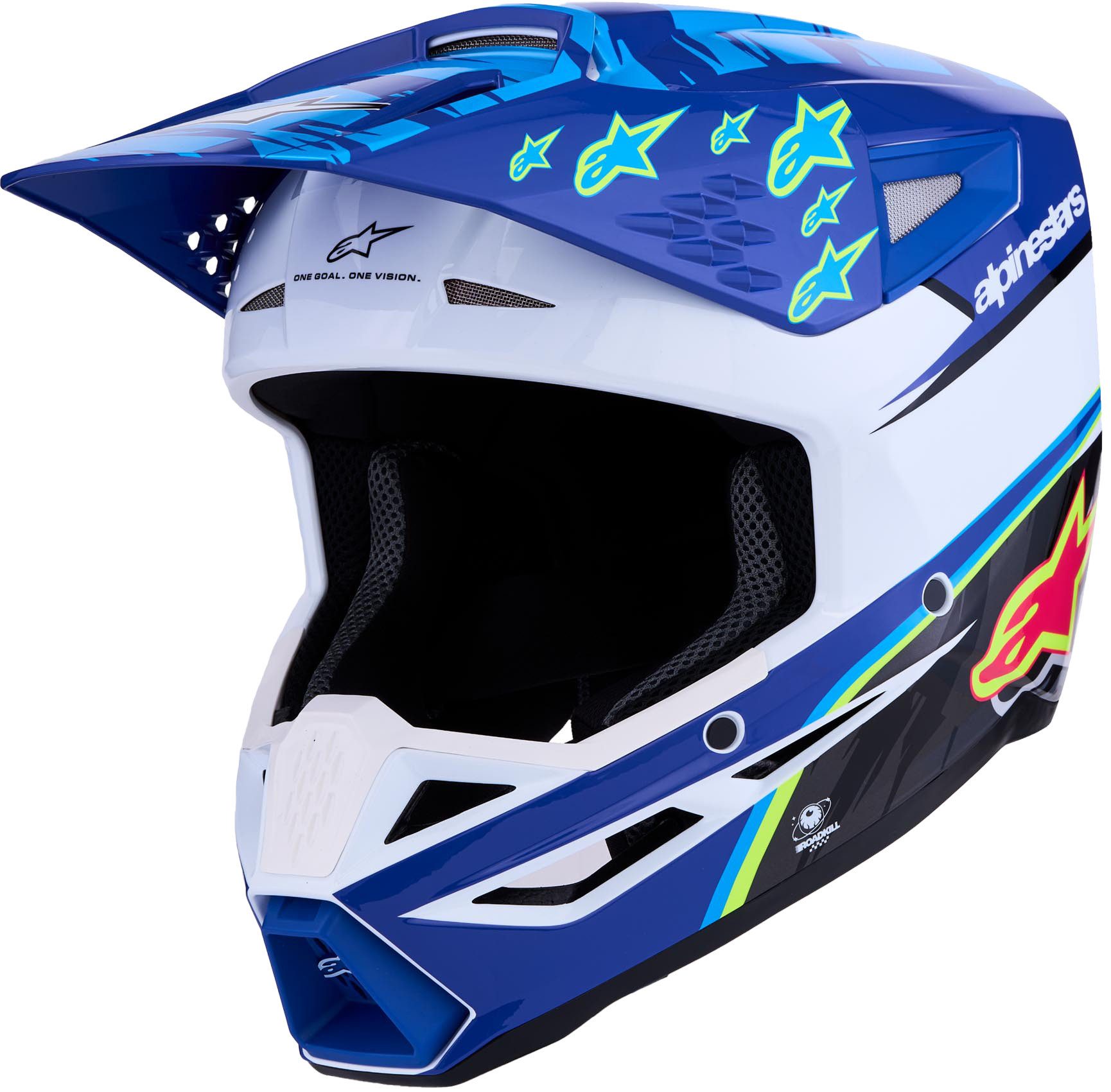 Alpinestars Motocrosshelm S-M3 Falcon Motocross Helm, Notfallsystem-polsterung (eqrs)