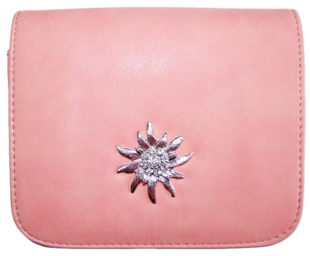 Trachtenland Trachtentasche Trachtentasche mit Edelweiß Applikation - Rosa