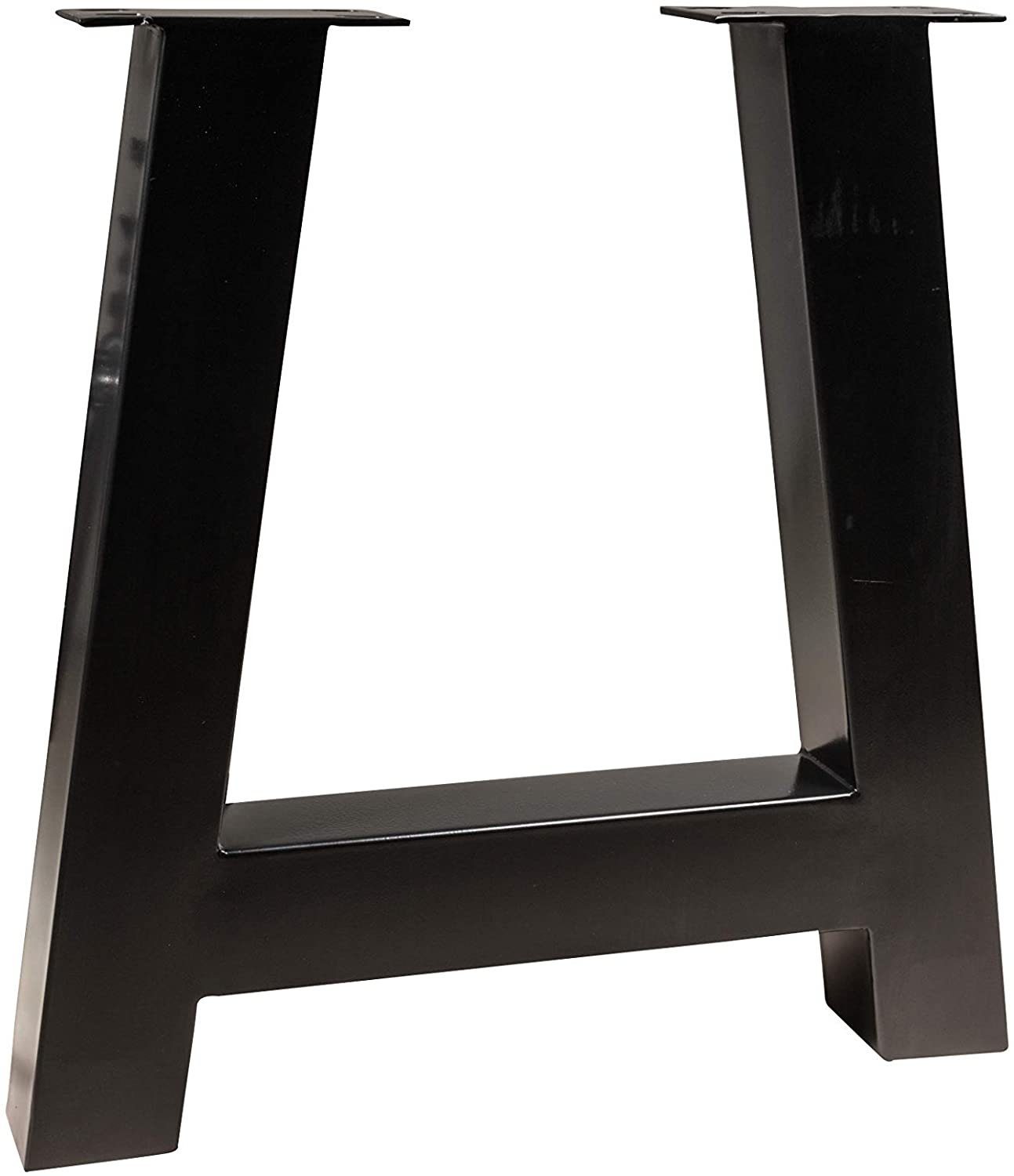 Tisch Baumkante A-Gestell mit und Athen, naturfarben Junado® Essgruppe massiv schwarz Stühle 6x 7-tlg.