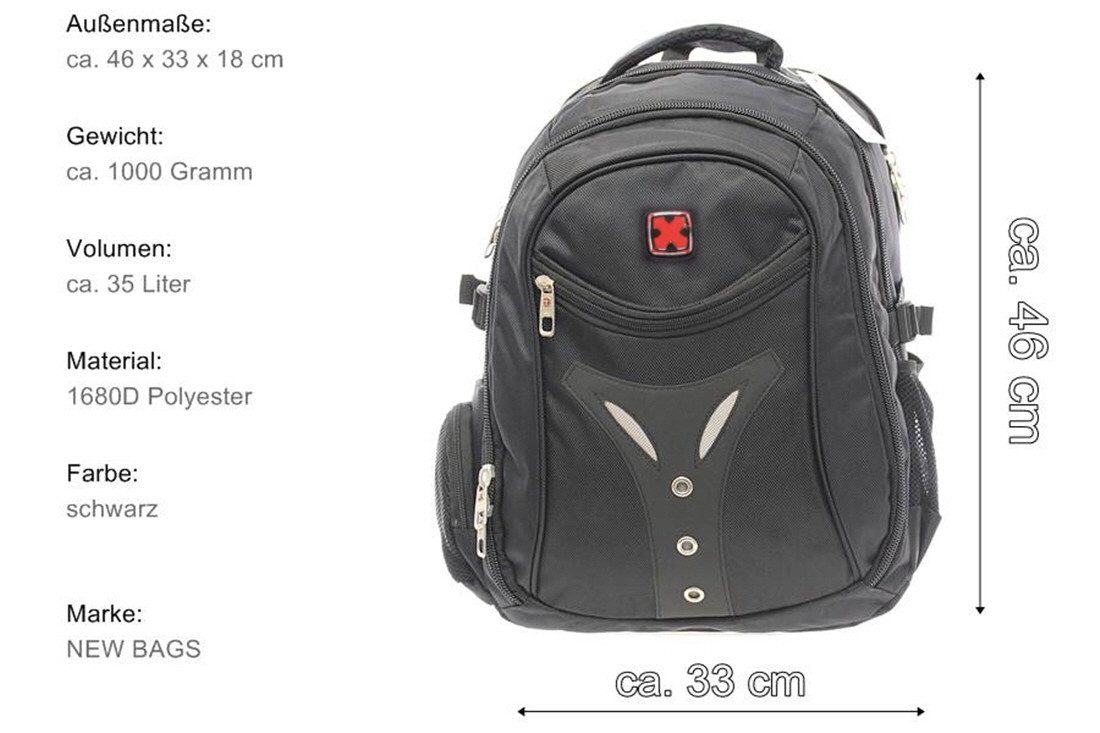 SHG Schulrucksack Schulrucksack Freizeitrucksack Sportrucksack Laptoprucksa günstig online kaufen