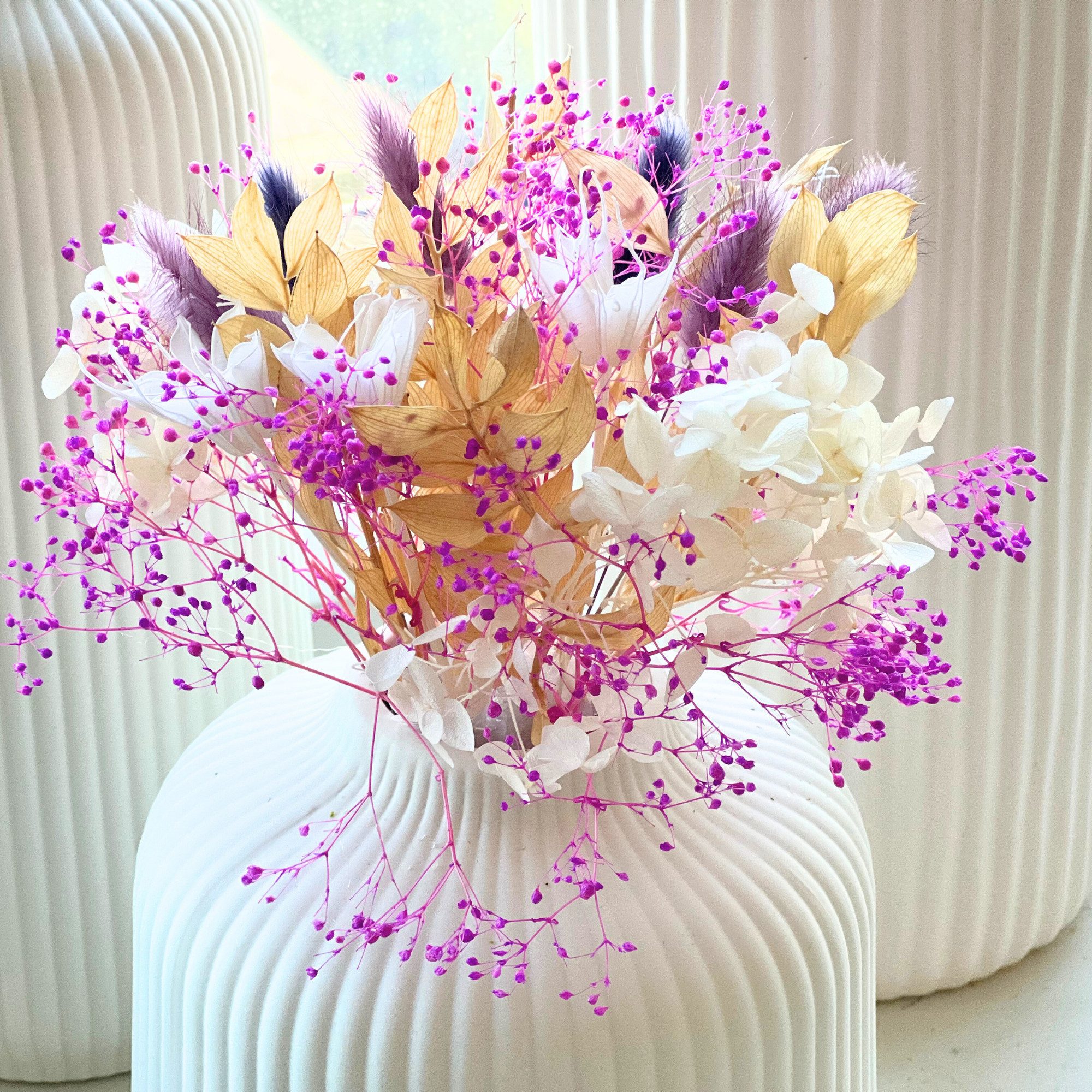 Trockenblume Trockenblumenstrauß Deko-Blumen im Boho-Stil Trockenblumen günstig online kaufen