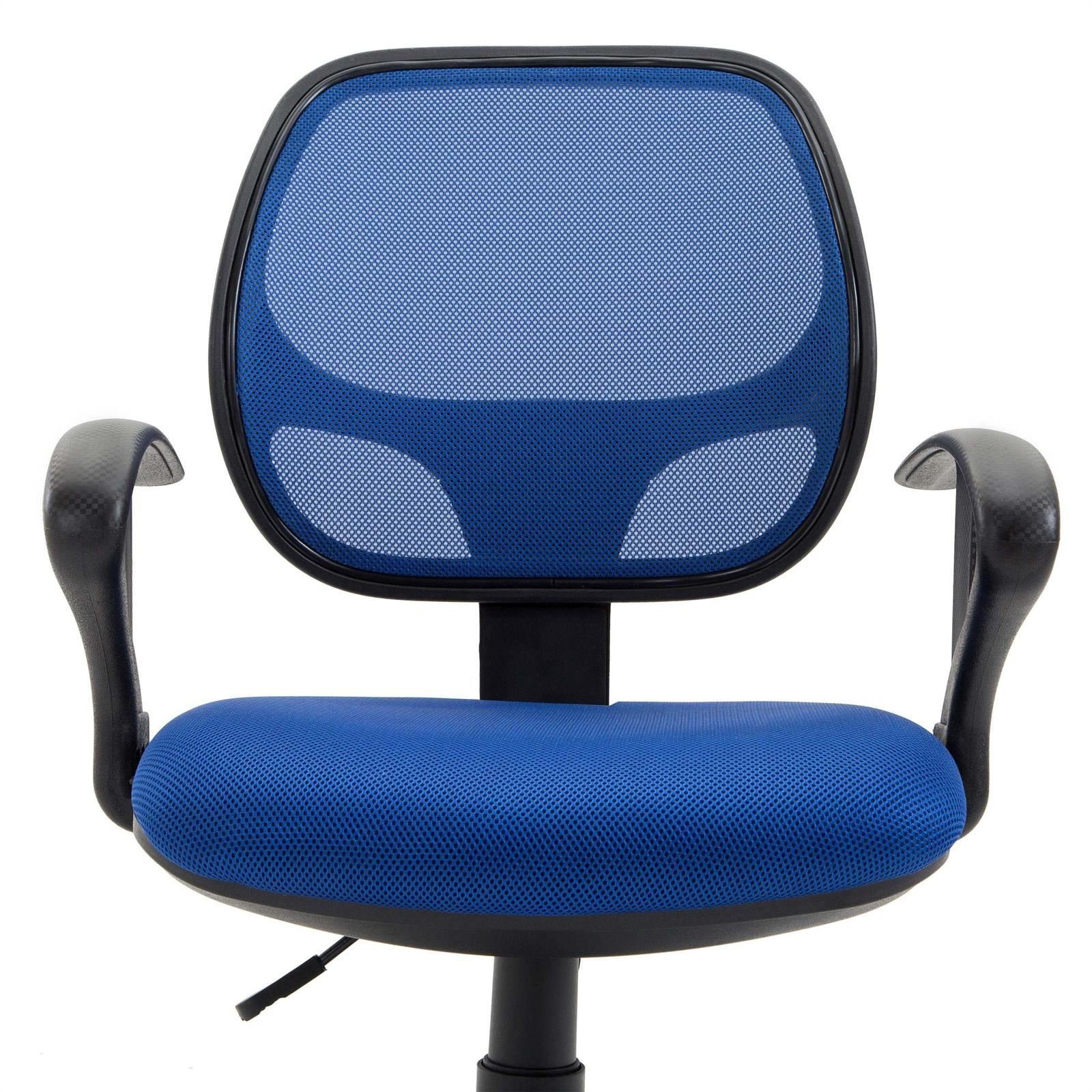 IDIMEX Drehstuhl COOL, Schreibtischstuhl Kinder ergonomisch höhenverstellbar Drehstuhl blau
