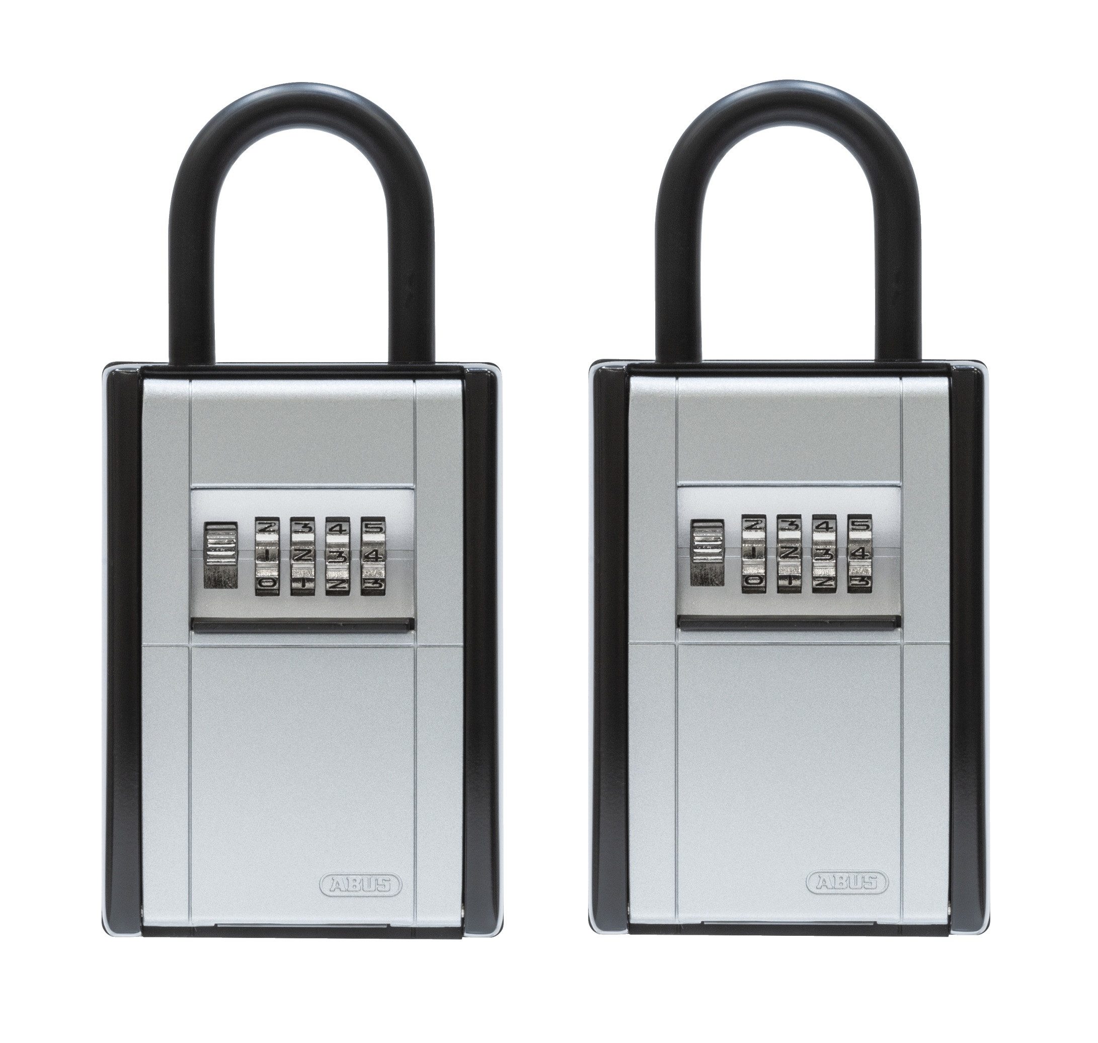 ABUS Schlüsselkasten KeyGarage™ 797 - Schlüsselbox mit Bügel zur Befestigung - 2er Set (Standard - 2er Set), mit 4-stelligem Zahlencode - für Schlüssel oder kleine Wertgegenstände