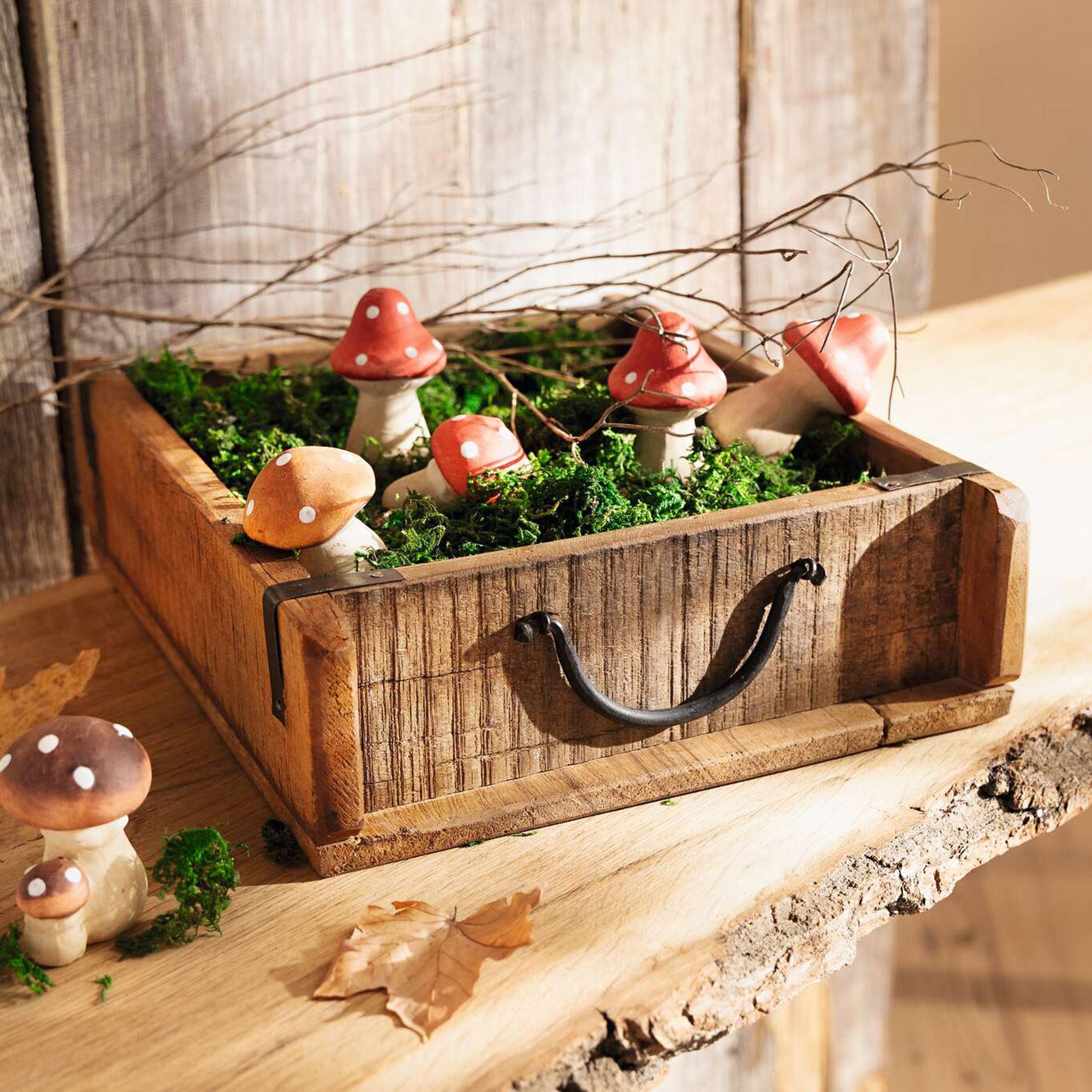 Blumenkasten Dekobox Rustikal Holz 31x26cm – Pflanzkasten