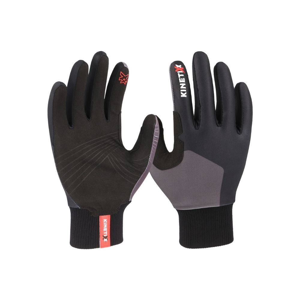 Kinetixx Langlaufhandschuhe Kinder-Langlaufhandschuhe Nilas Jr., KinetiXx (in schwarz oder blau) Grip, Kälteschutz, Touchscreen kompatibel, Hoher Tragekomfort