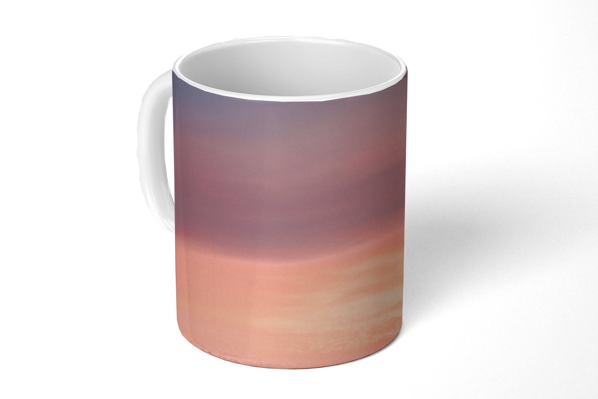 MuchoWow Tasse Sonne - Himmel - Wolken - Rosa, Keramik, Kaffeetassen, Teetasse, Becher, Teetasse, Geschenk