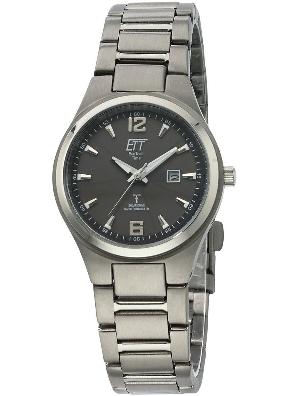 Quarzuhr ETT Eco Tech Time ELT-11438-11M Solar Funkuhr Everest ETT Eco Tech Time ELT-11438-11M Solar Funkuhr Everest