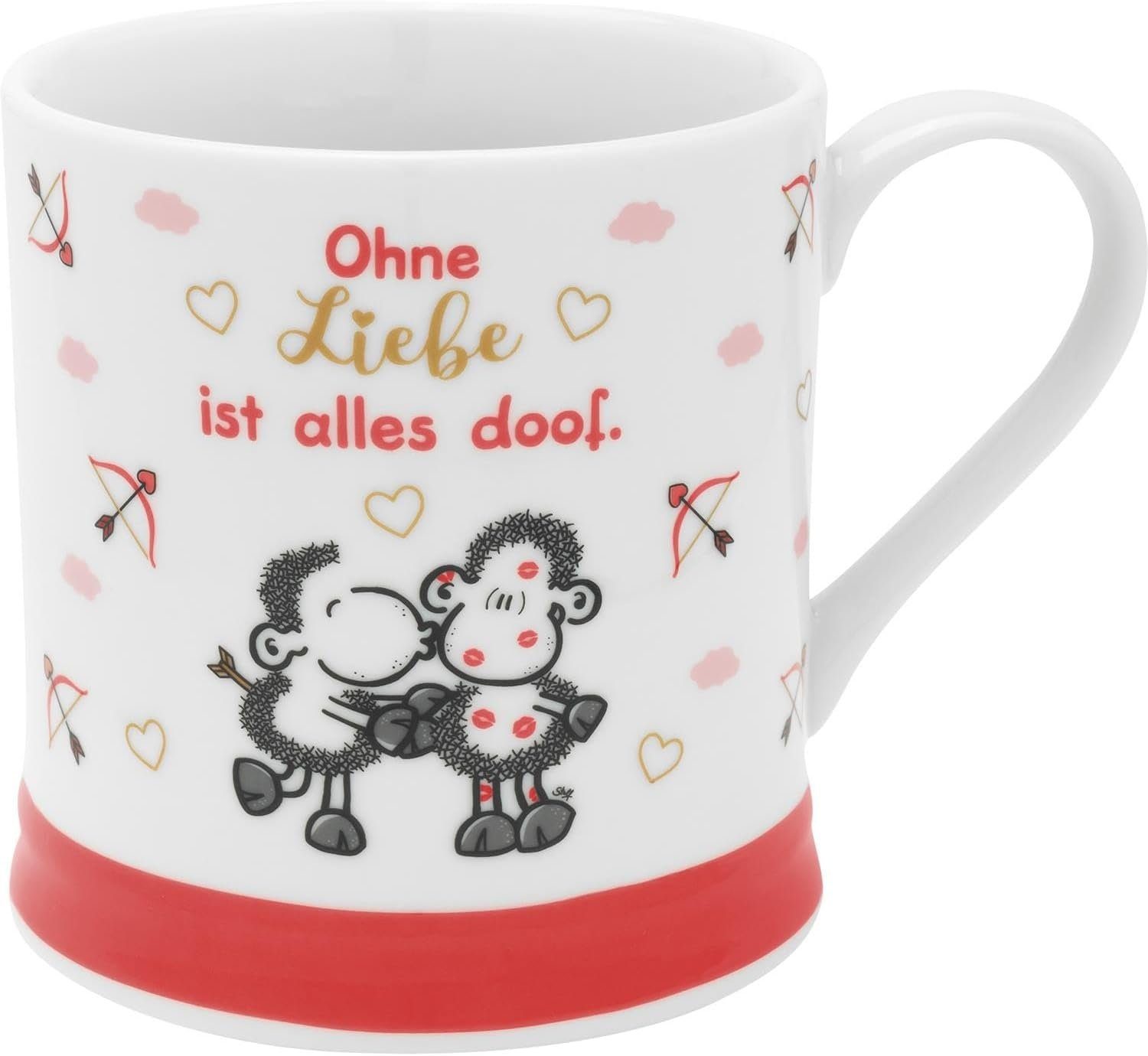 Sheepworld Tasse Tasse Kaffeetasse Kaffeebecher Teetasse Sheepworld 40cl Ohne Liebe, Material: Porzellan