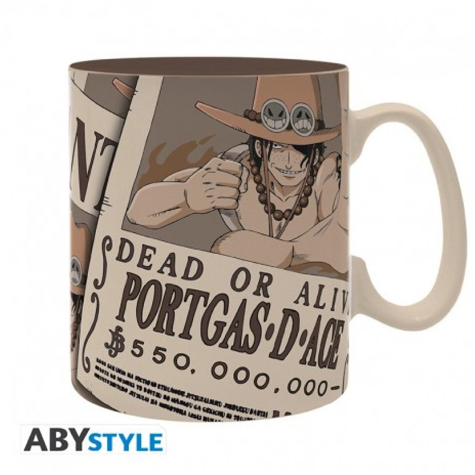 ABYstyle Tasse ONE PIECE - Tasse - 460ml - Wanted Ace