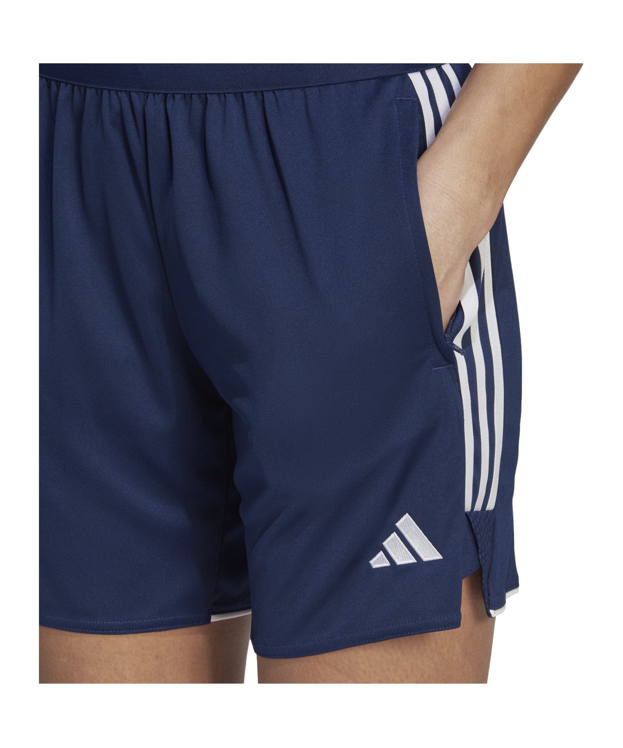 23 Damen Tiro Trainingsshort low Performance Sporthose League adidas blau