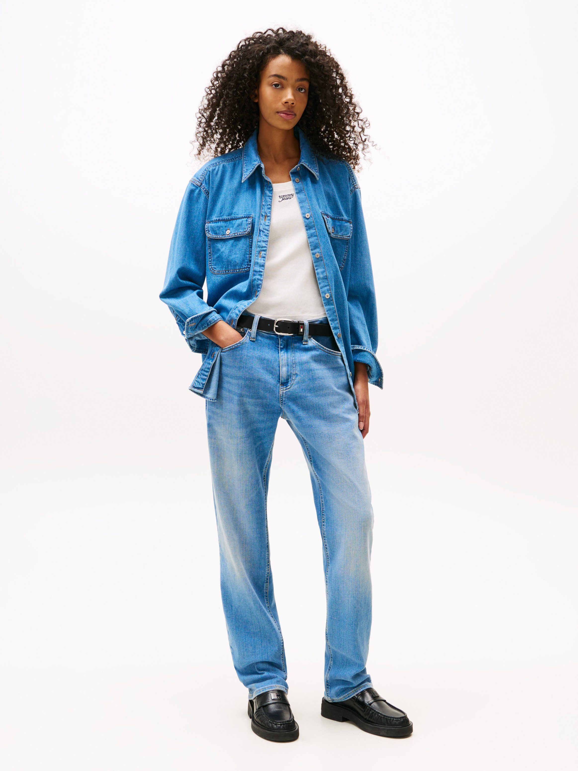 Tommy Jeans Jeansbluse LS RELAXED DENIM günstig online kaufen