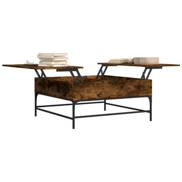 vidaXL Couchtisch Couchtisch Räuchereiche 95x95x45 cm Holzwerkstoff und Metall (1-St)