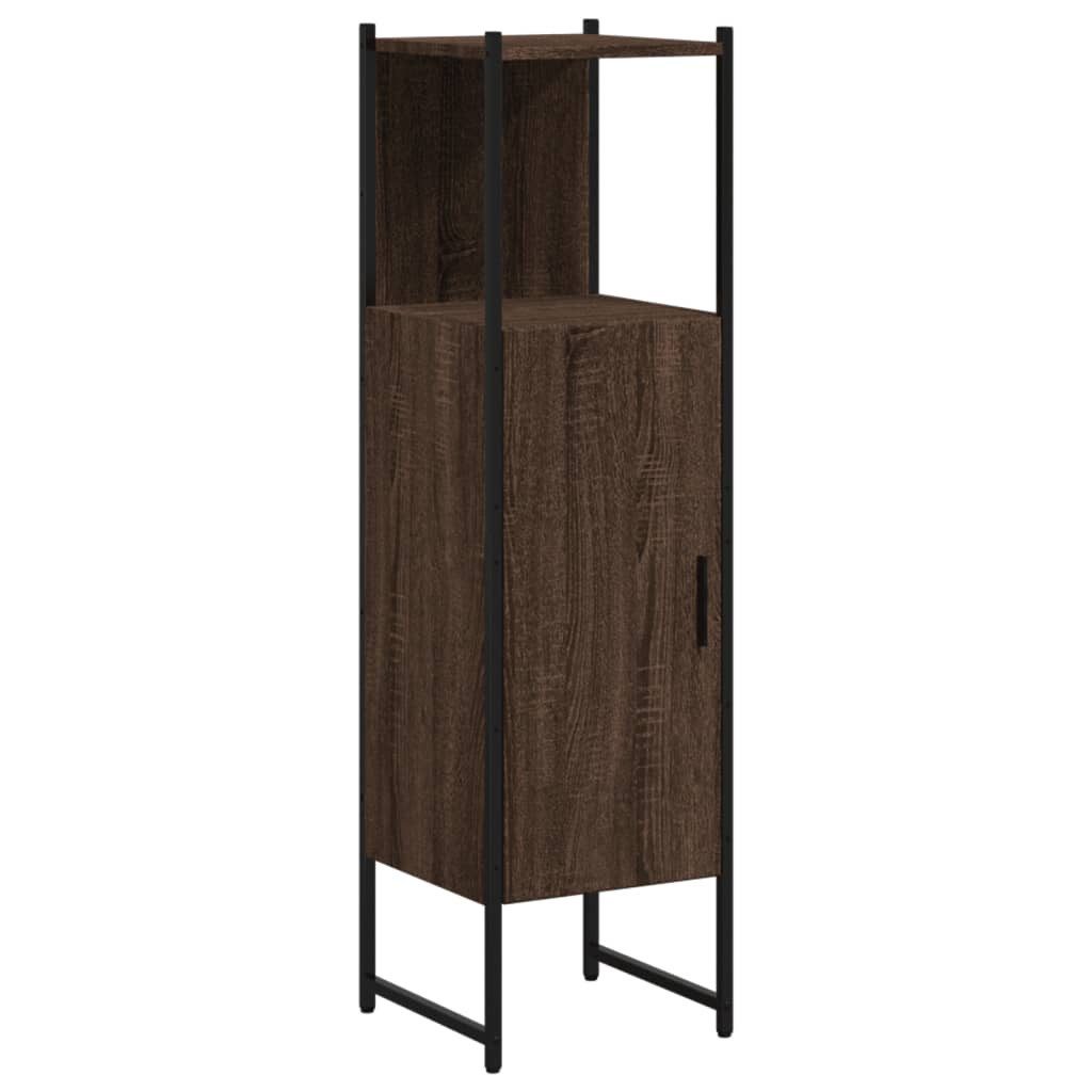 vidaXL Badezimmerspiegelschrank Badschrank Braun Eichen-Optik 33x33x120,5 günstig online kaufen