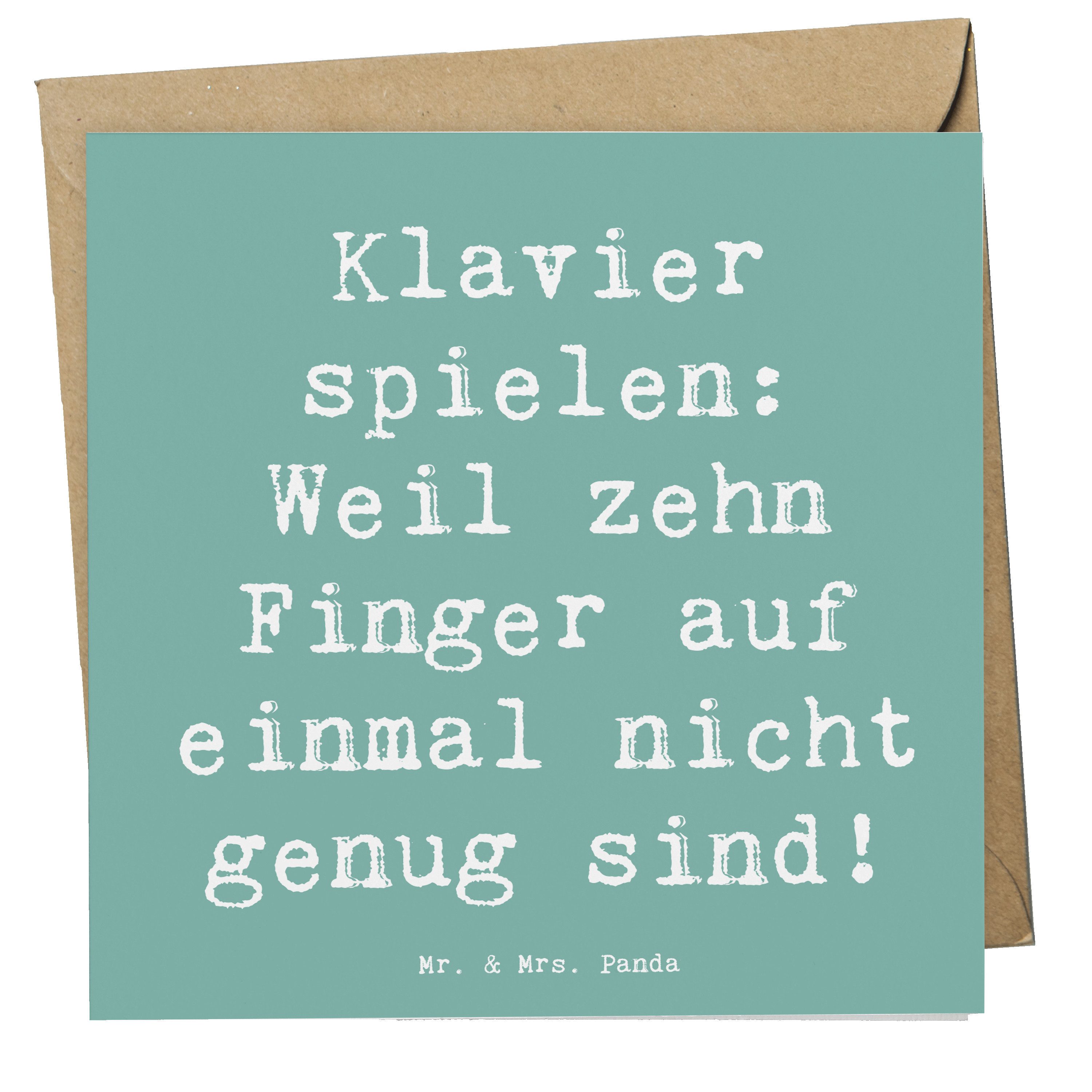 Grußkarte Klavier Magie - Meeresbrise - Geschenk, Leidenschaft Musik, Musiklieb