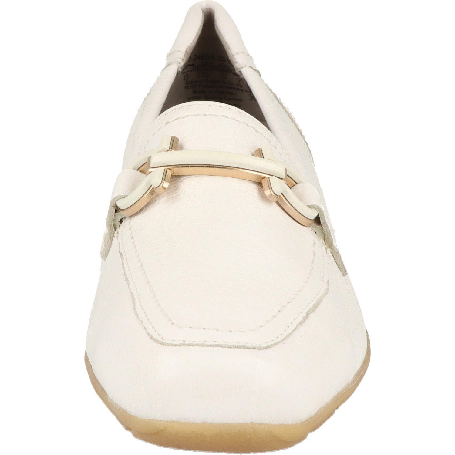 Slipper Damen Caprice 105 White Schuhe stylische 9-24654-20 Comfort Slipper Leder