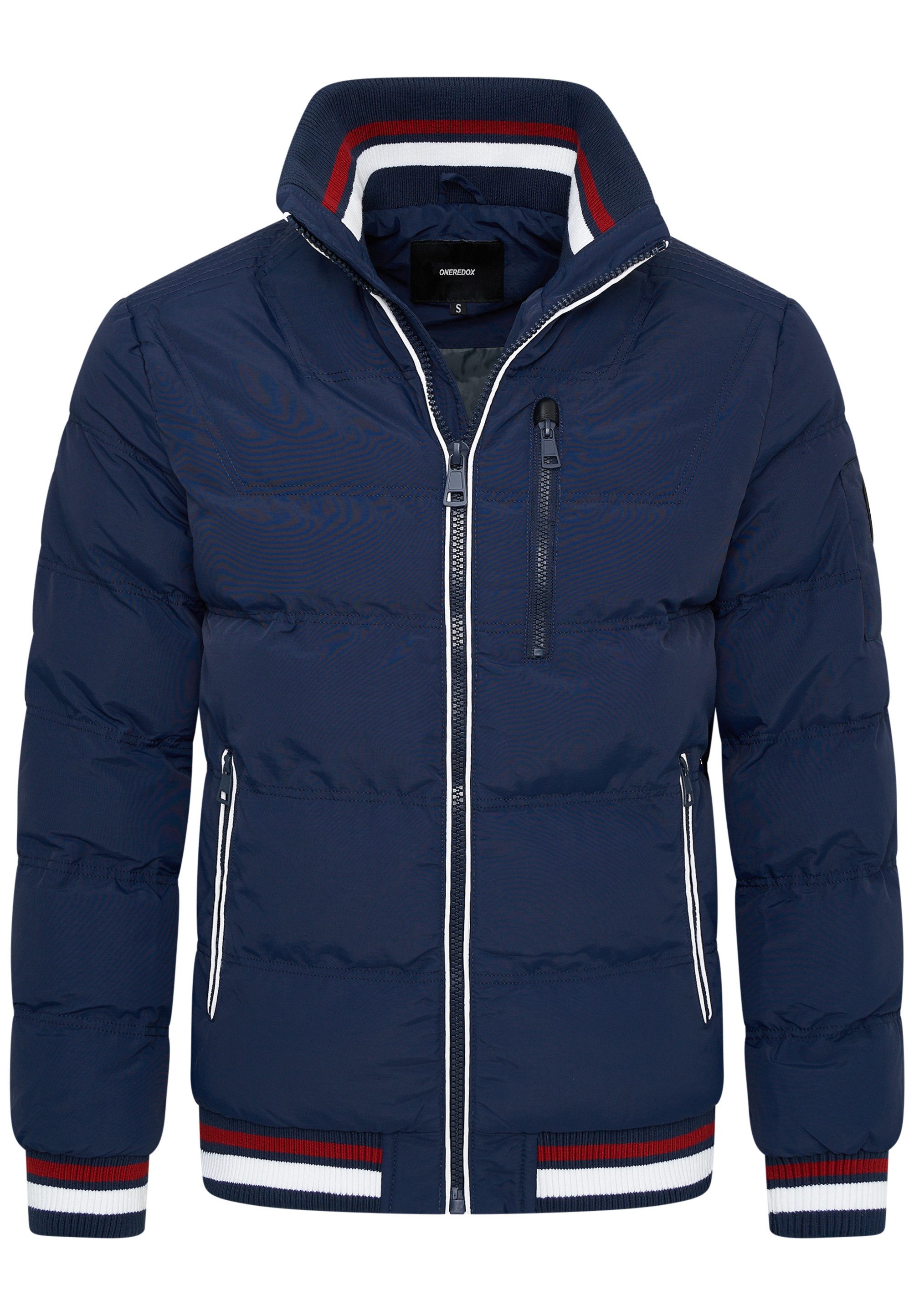 OneRedox Winterjacke ORNUUK Herren warme Pufferjacke Steppjacke Windbreaker